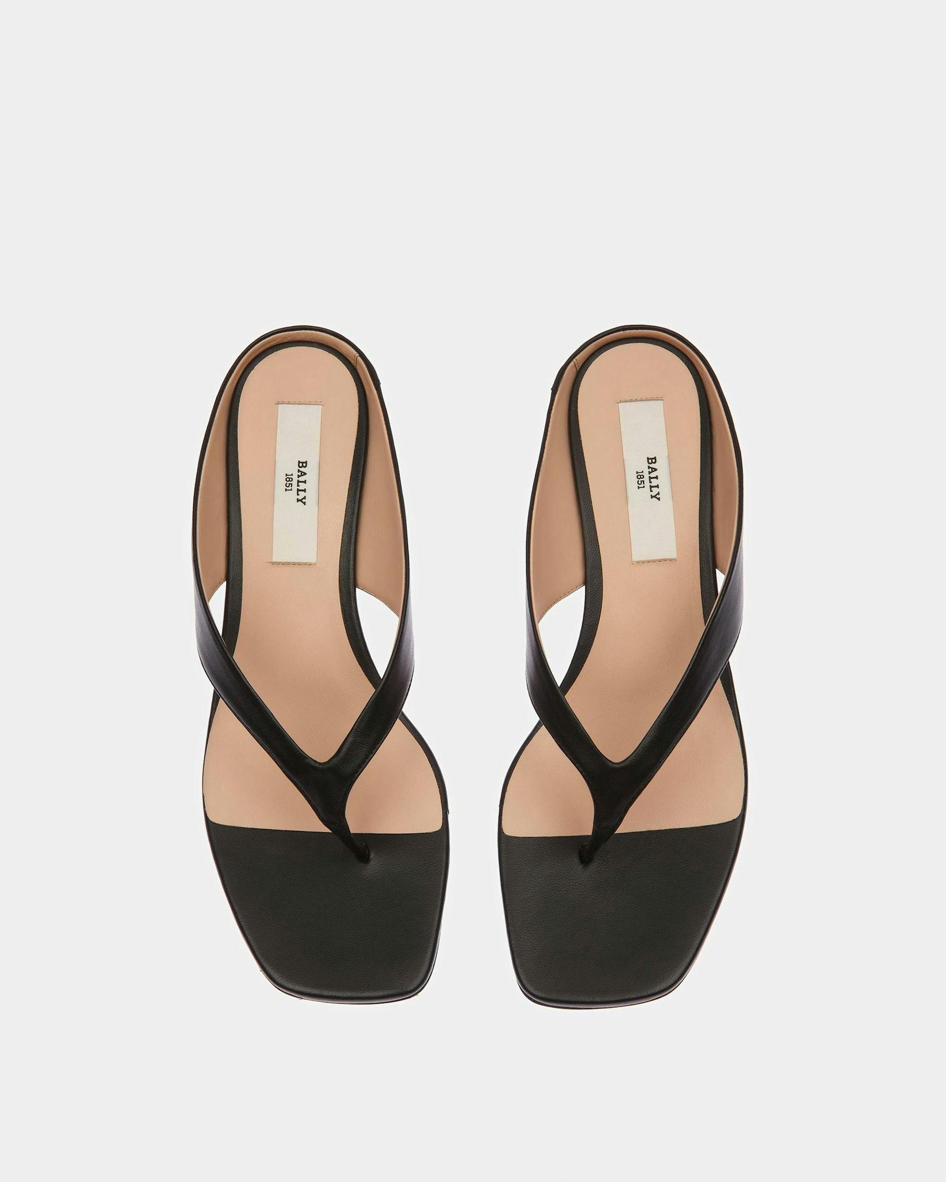 Nyna Leather Sandals In Black - Women's - Bally - 02