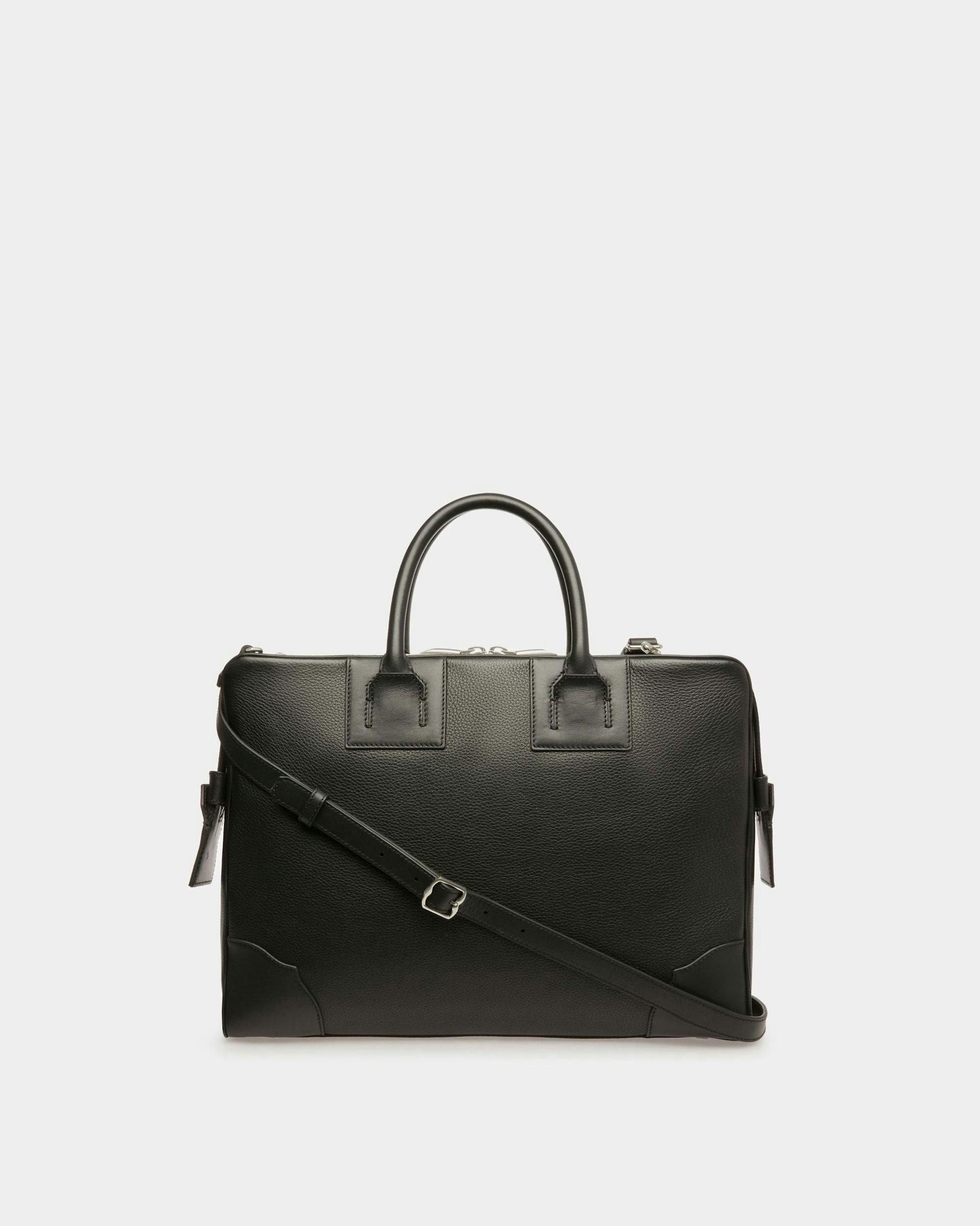 Bord Brief | Men's Business Bag | Black Leather | Bally