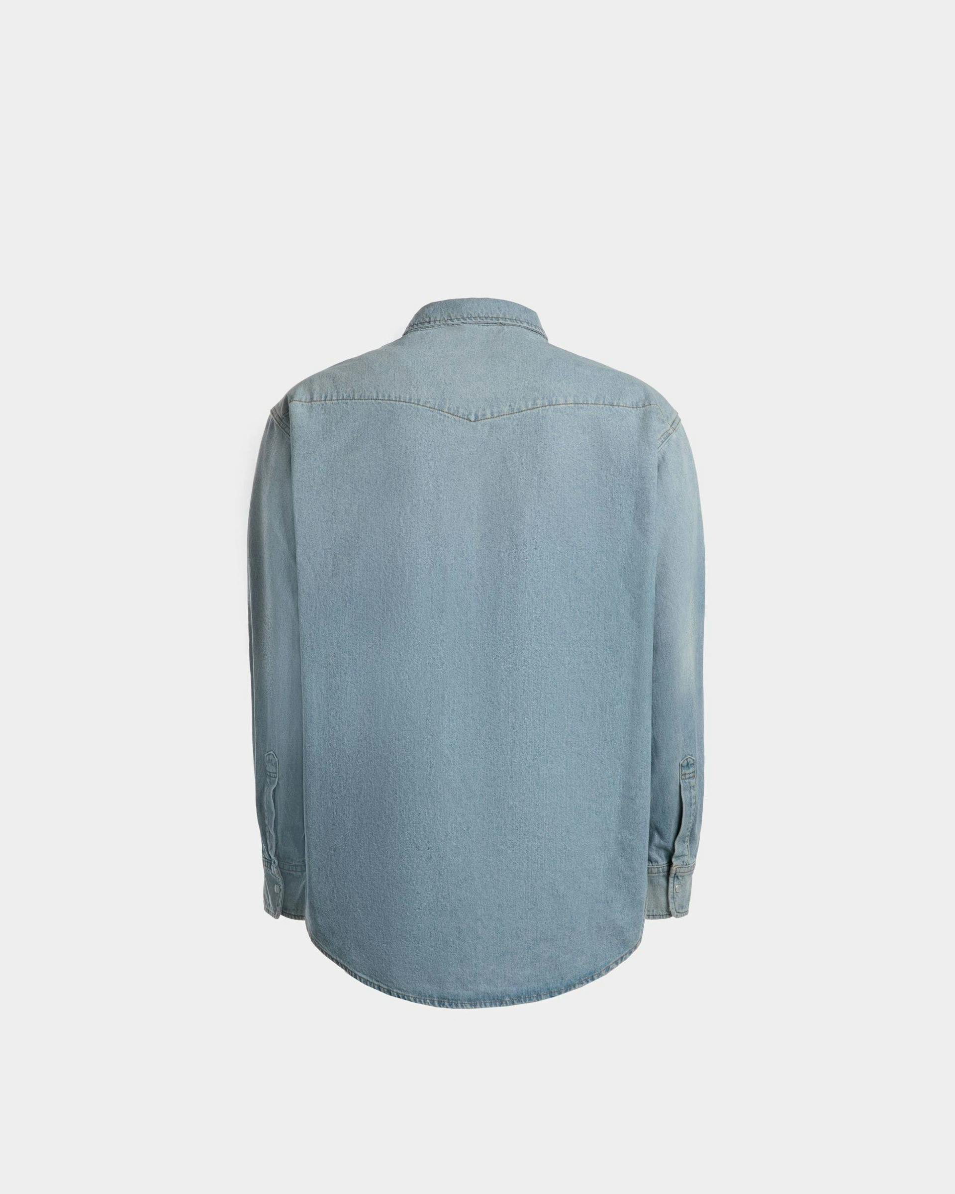 Denim Western Shirt | Men's Shirt | Light Blue Chambray Cotton | Bally