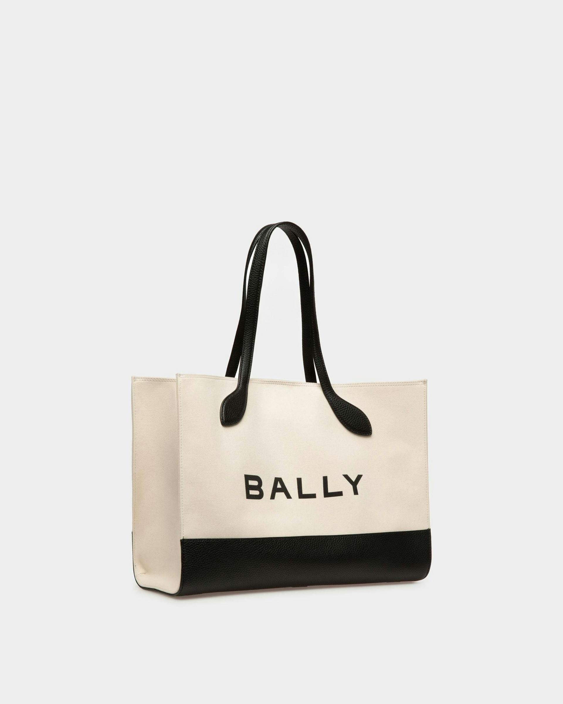 Keep On | Women's Tote Bag | Natural And Black Fabric | Bally