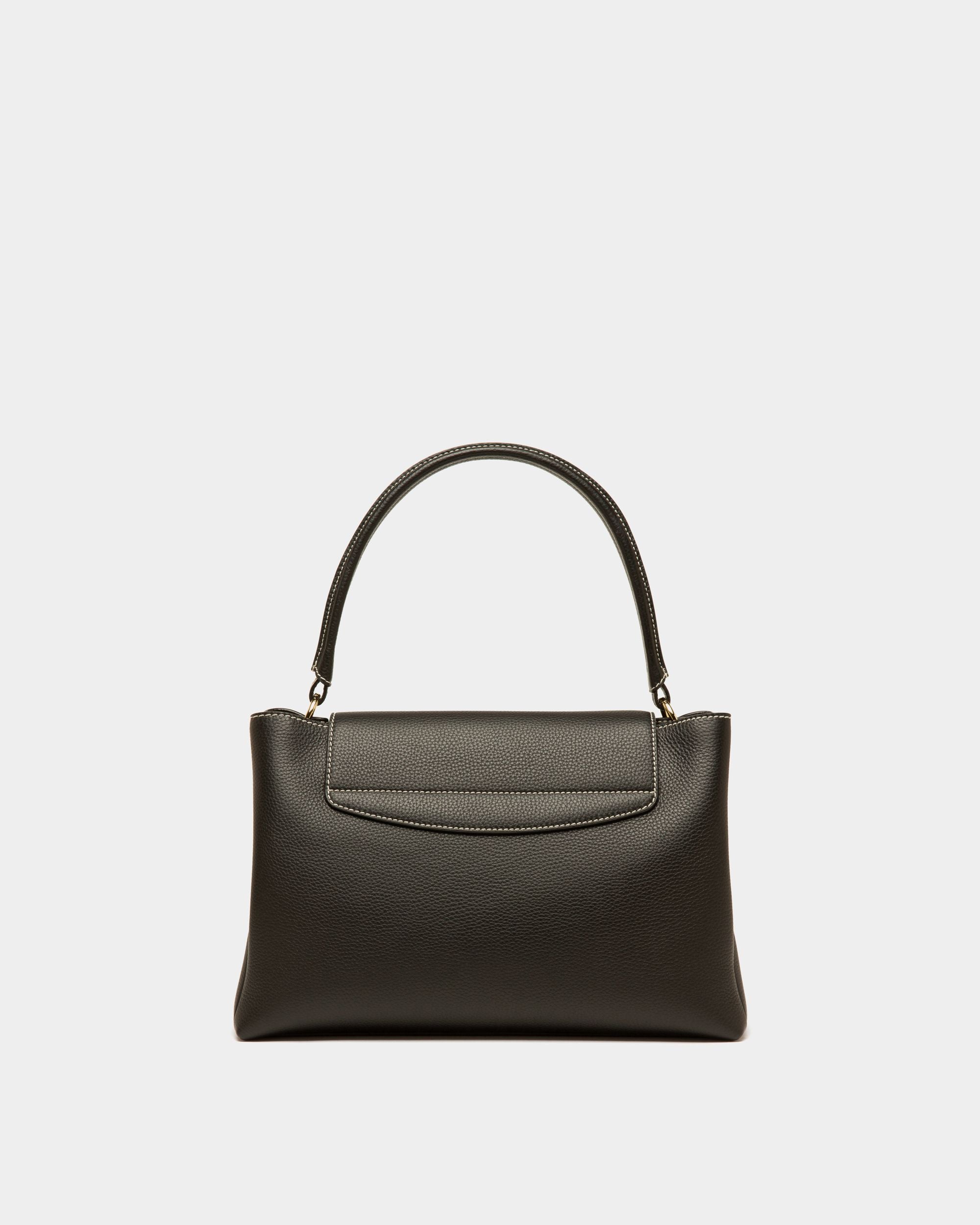 Lock Me Top Handle Bag In Black Leather - Women's - Bally - 03