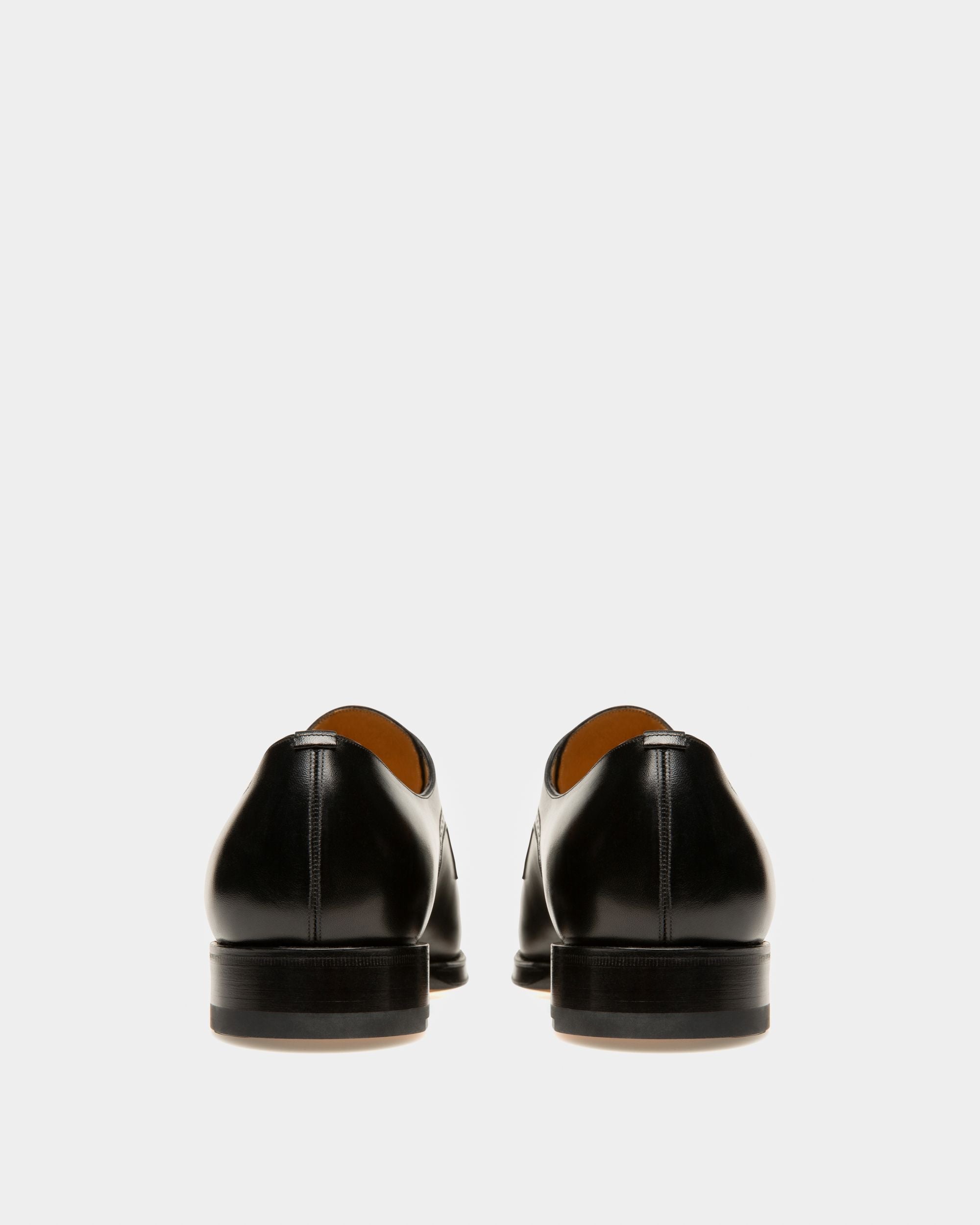 Scamardo Leather Derby Shoes In Black - Men's - Bally - 03