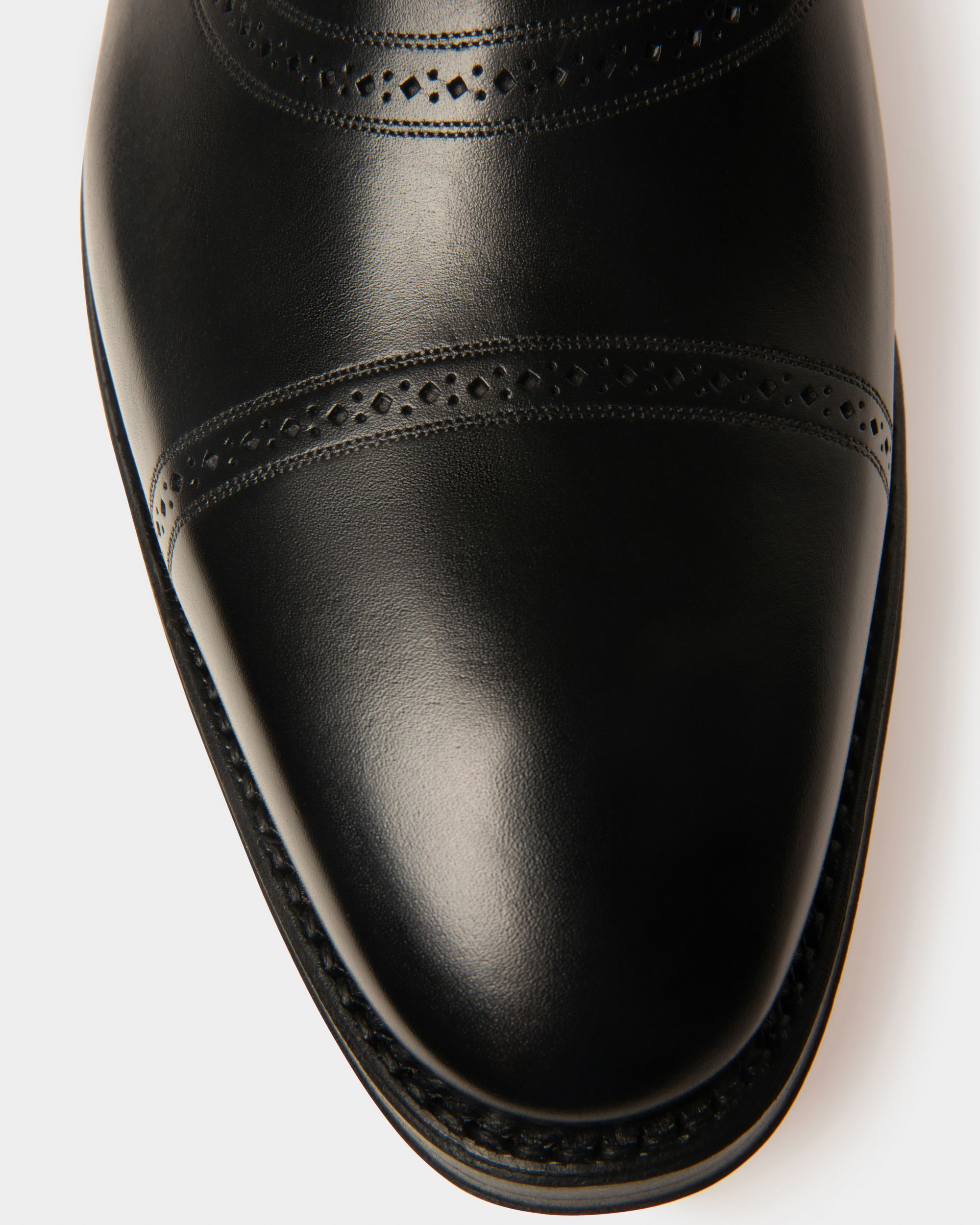 Scanio Men's Leather Oxford Lace-Up Shoe In Black - Men's - Bally - 05