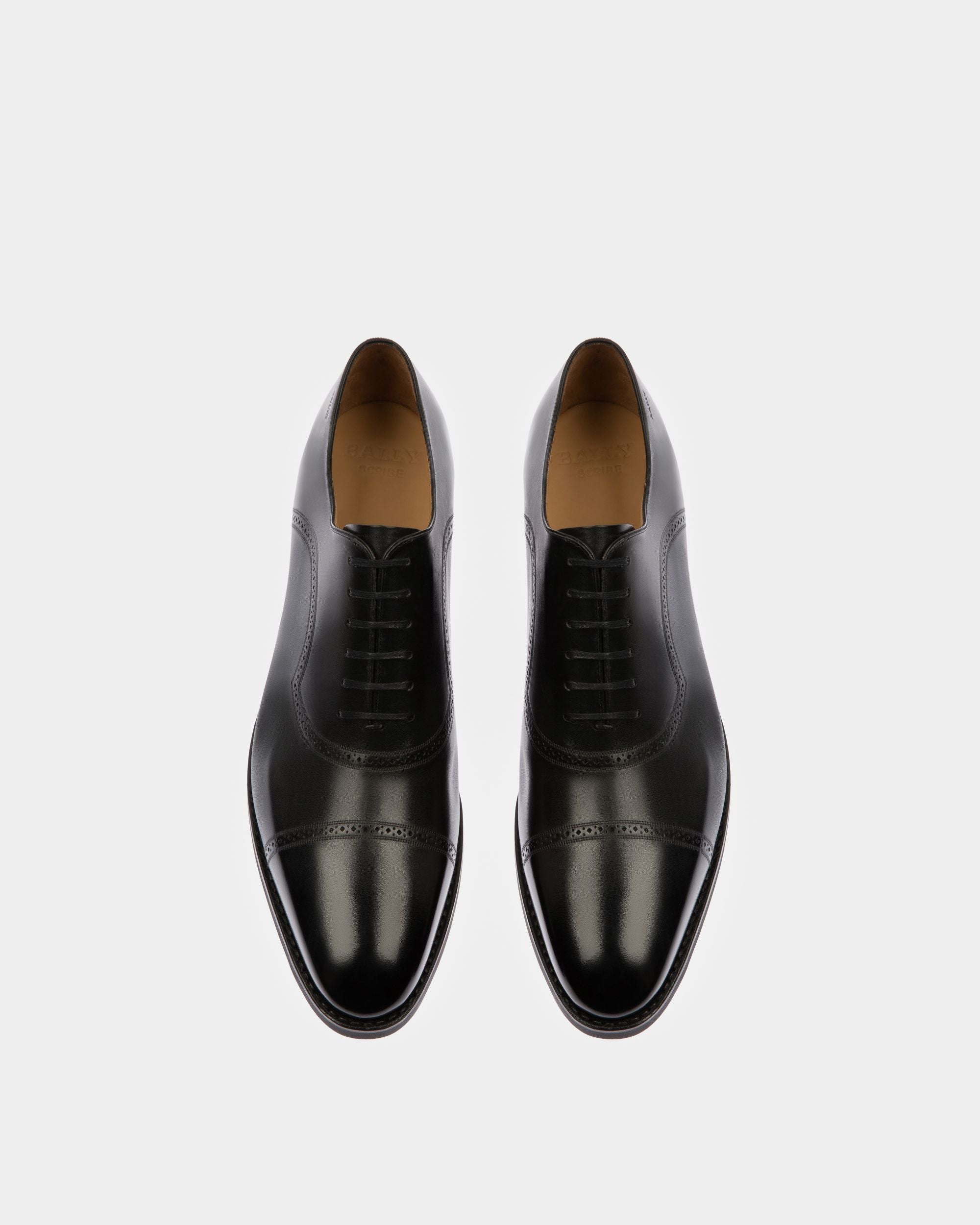 Scotch Men's Leather Oxford Lace-Up Shoe In Black - Men's - Bally - 02
