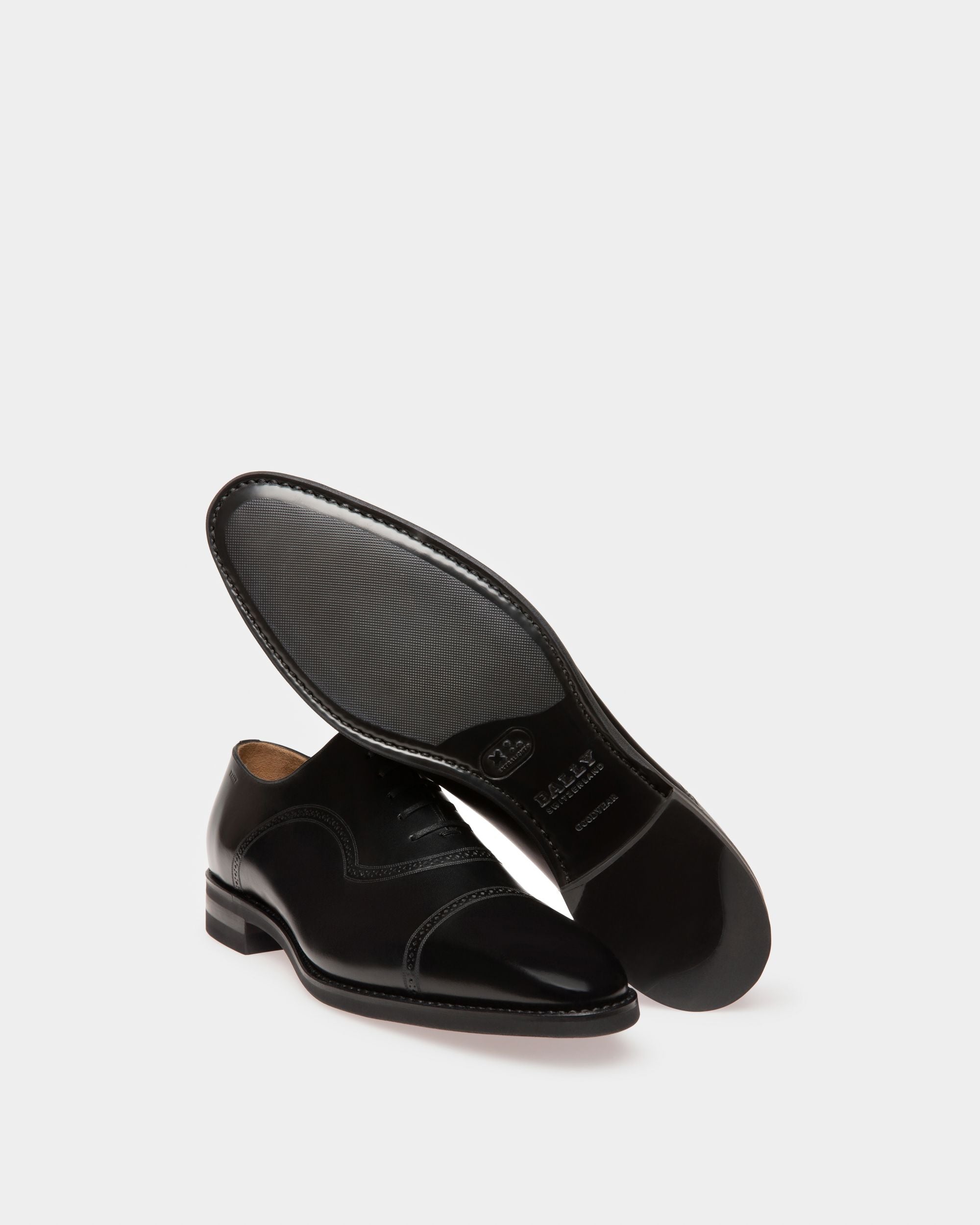 Scotch Men's Leather Oxford Lace-Up Shoe In Black - Men's - Bally - 04