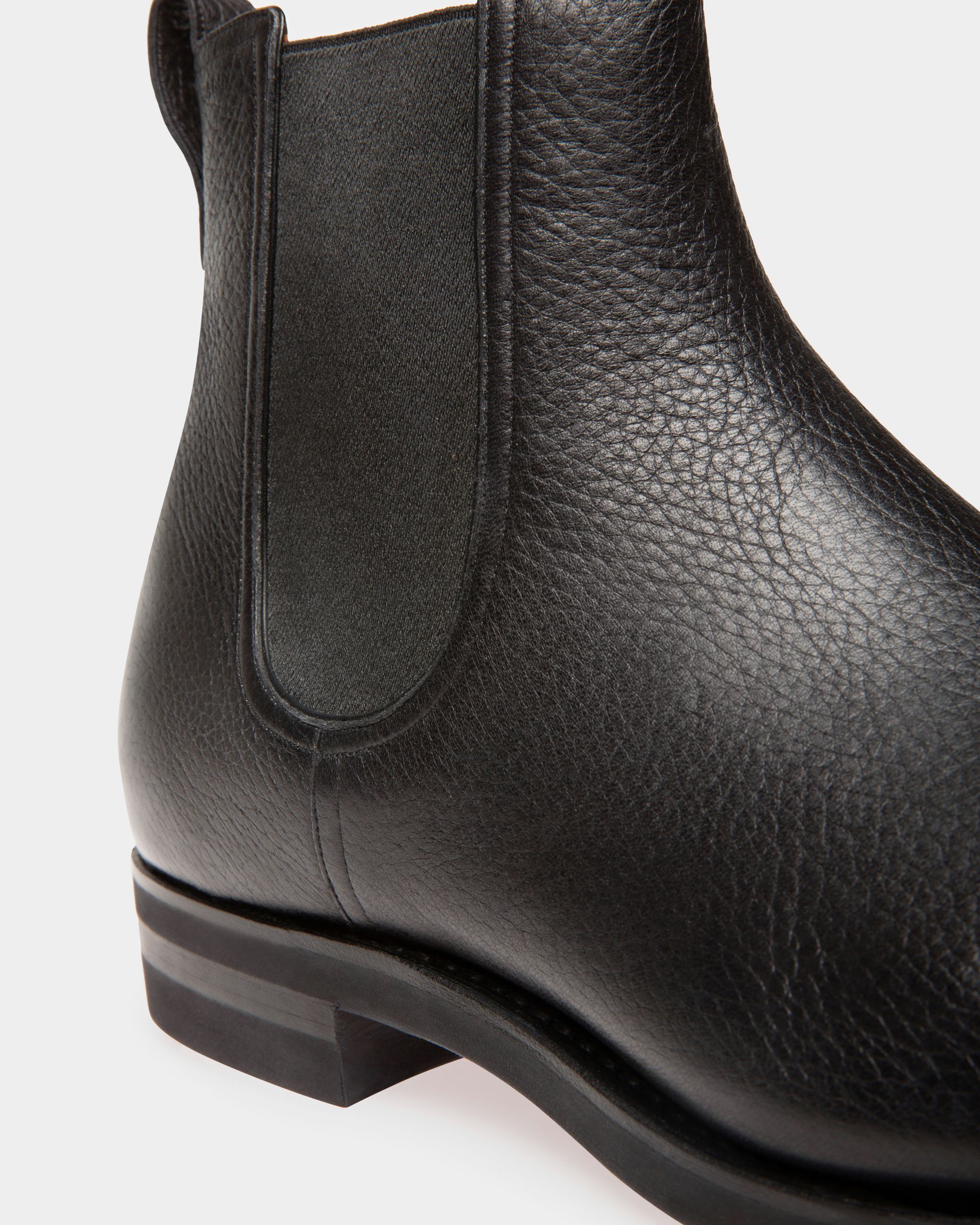 Men s Scavone Men s Leather Boot In Black Bally