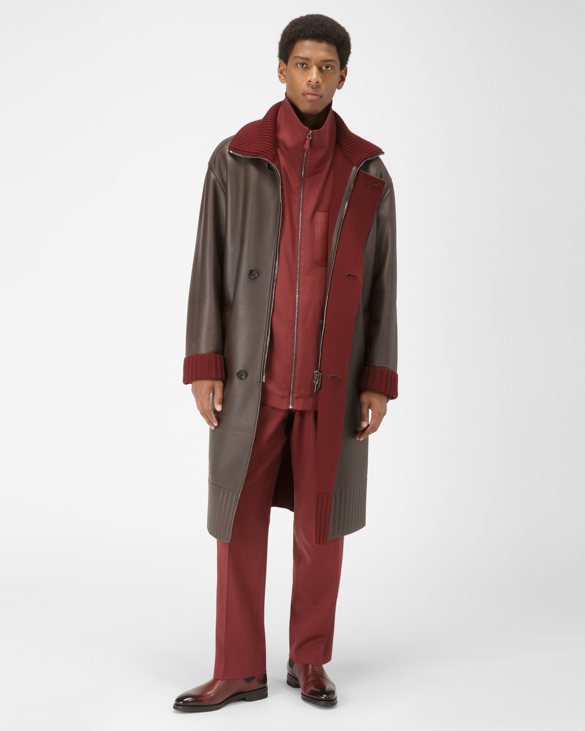 Scavone Leather Boots In Heritage Red - Men's - Bally - 01