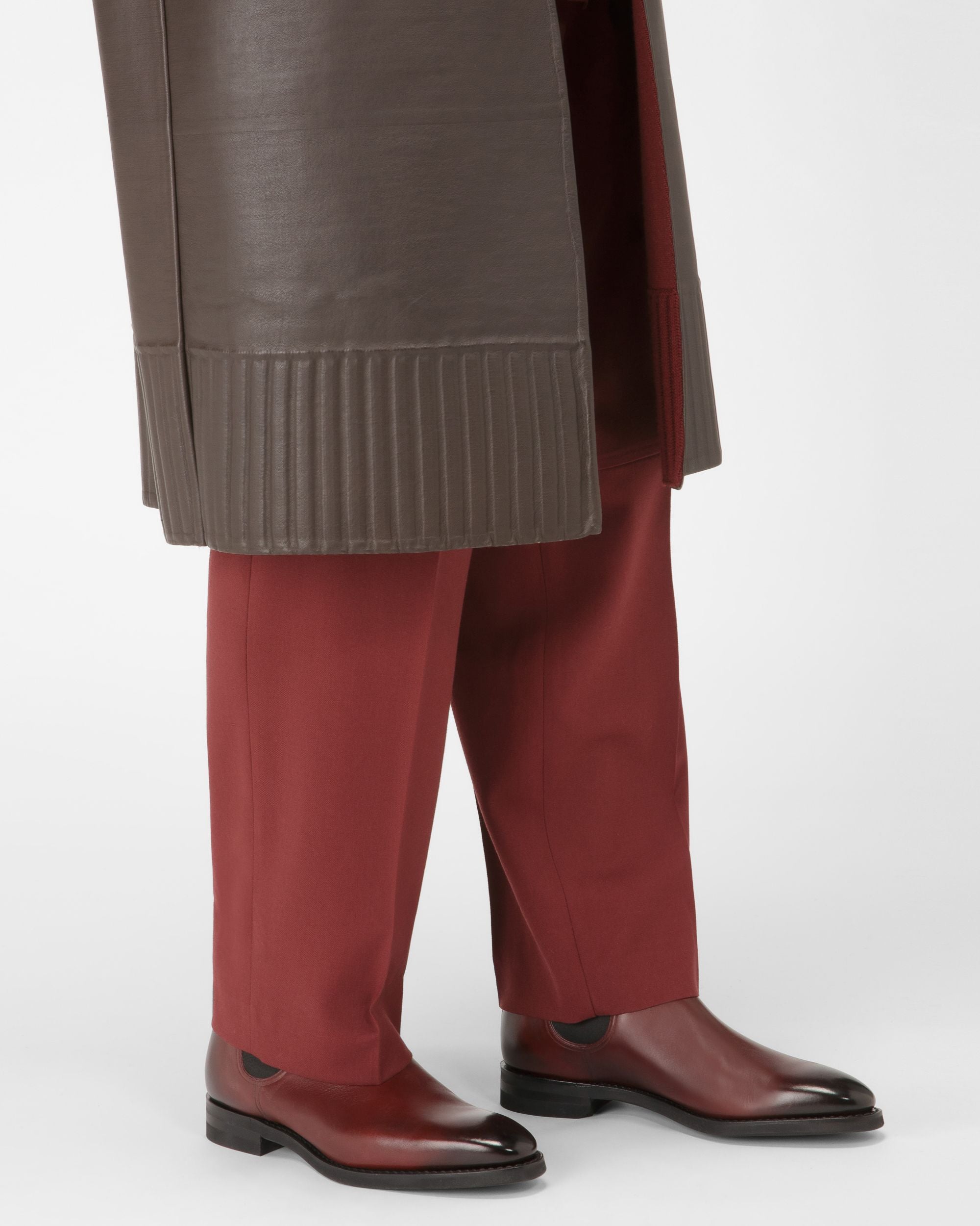 Scavone Leather Boots In Heritage Red - Men's - Bally - 02