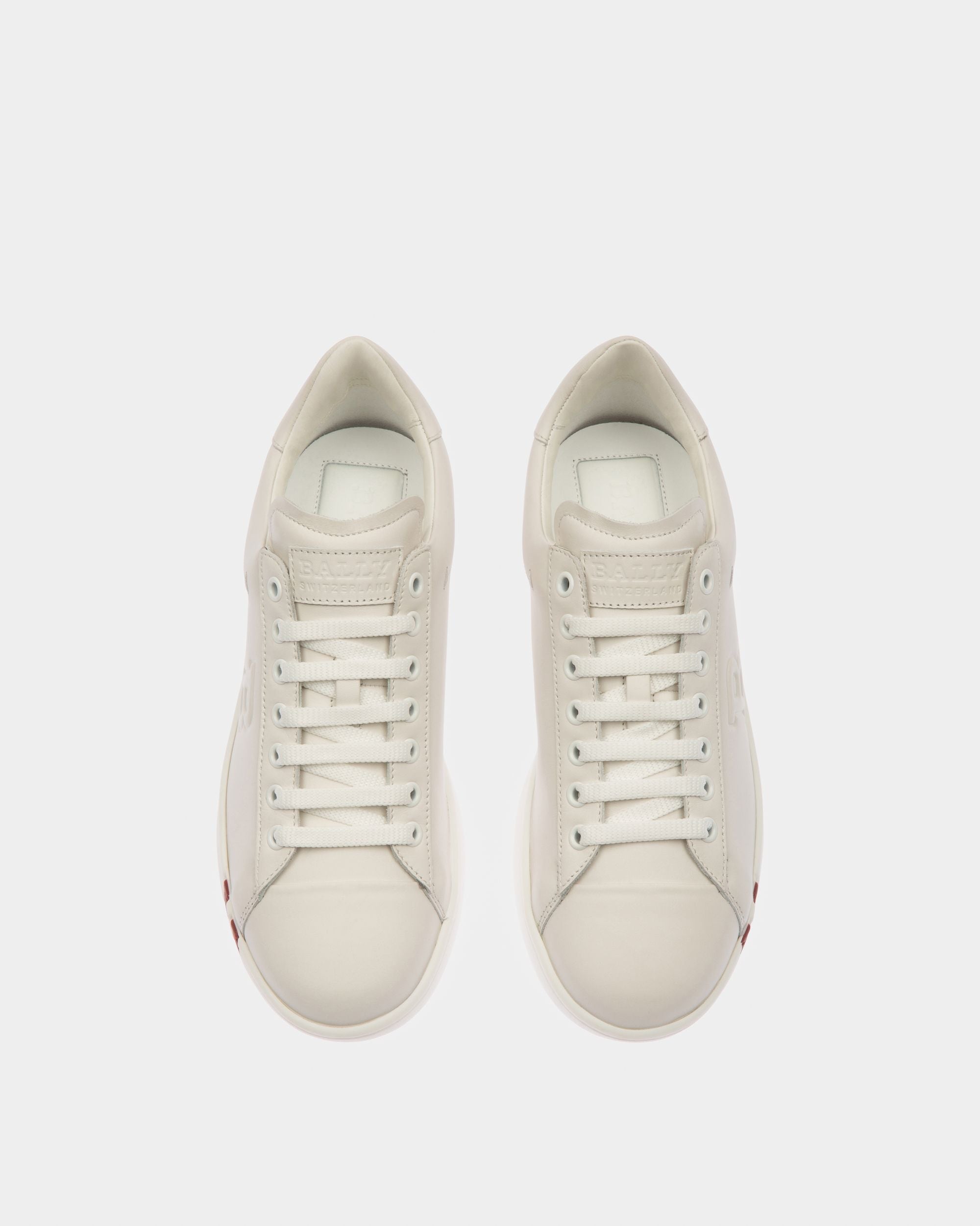 Wivian Leather Sneakers In White - Women's - Bally - 02