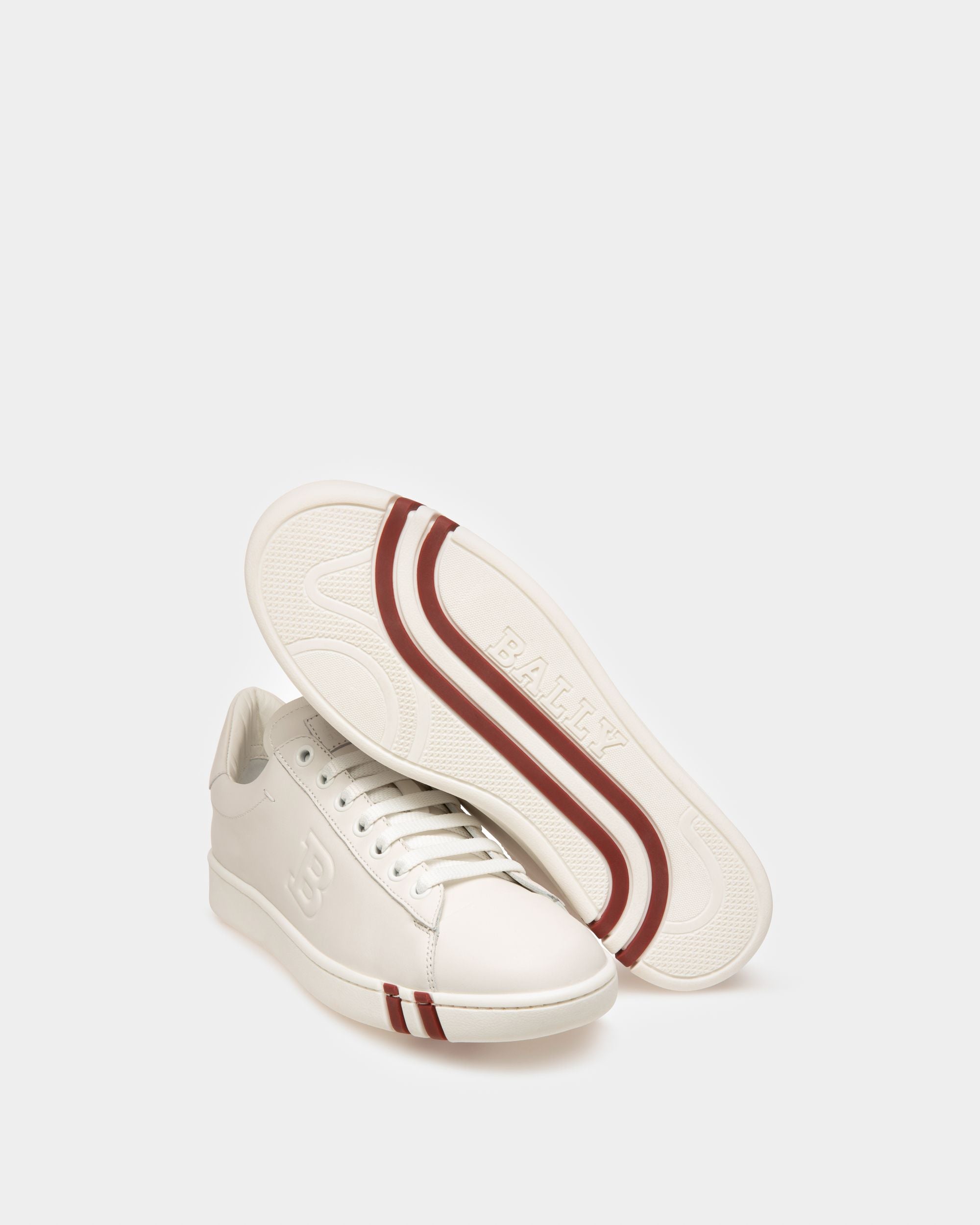 Wivian Leather Sneakers In White - Women's - Bally - 05