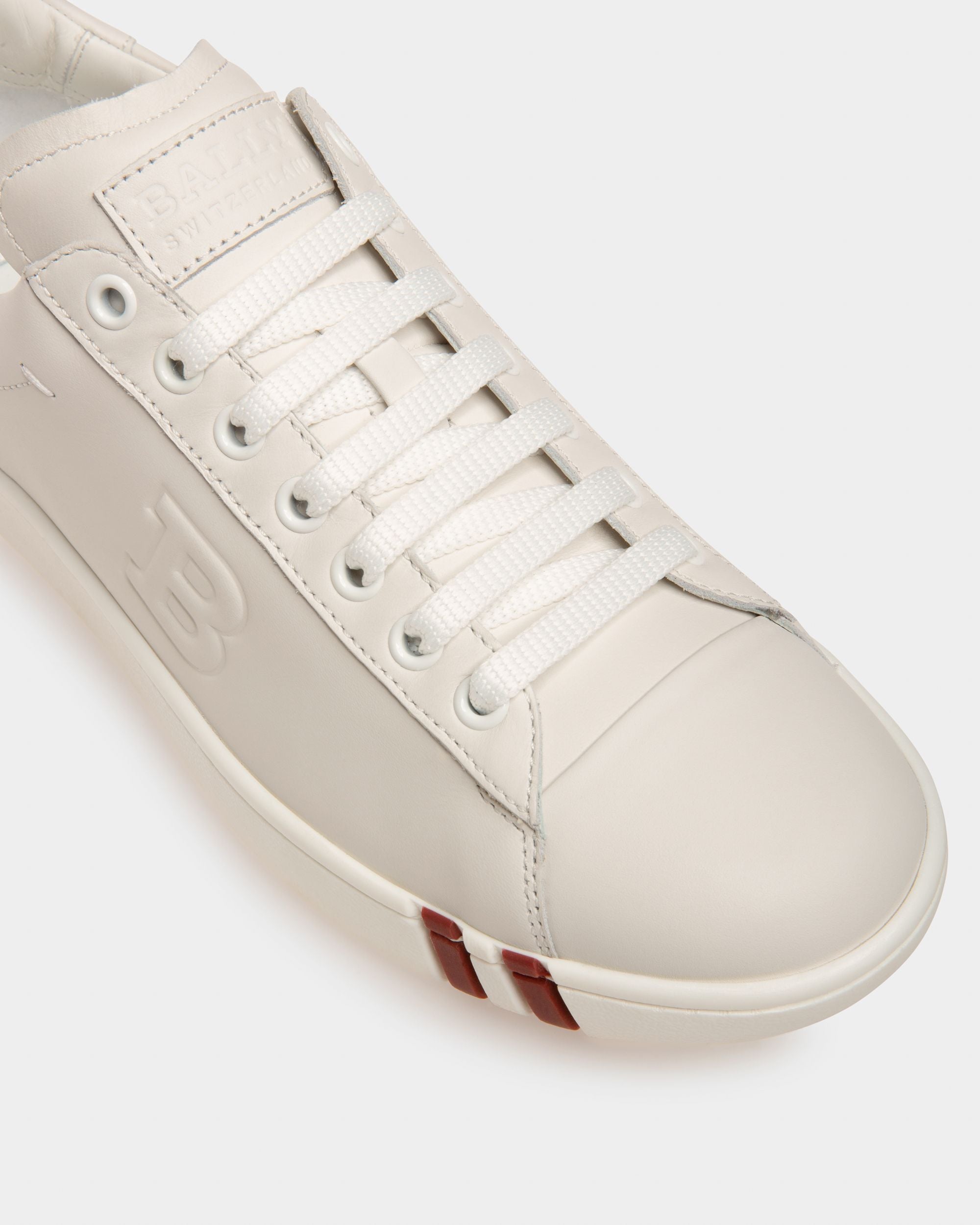 Wivian Leather Sneakers In White - Women's - Bally - 06