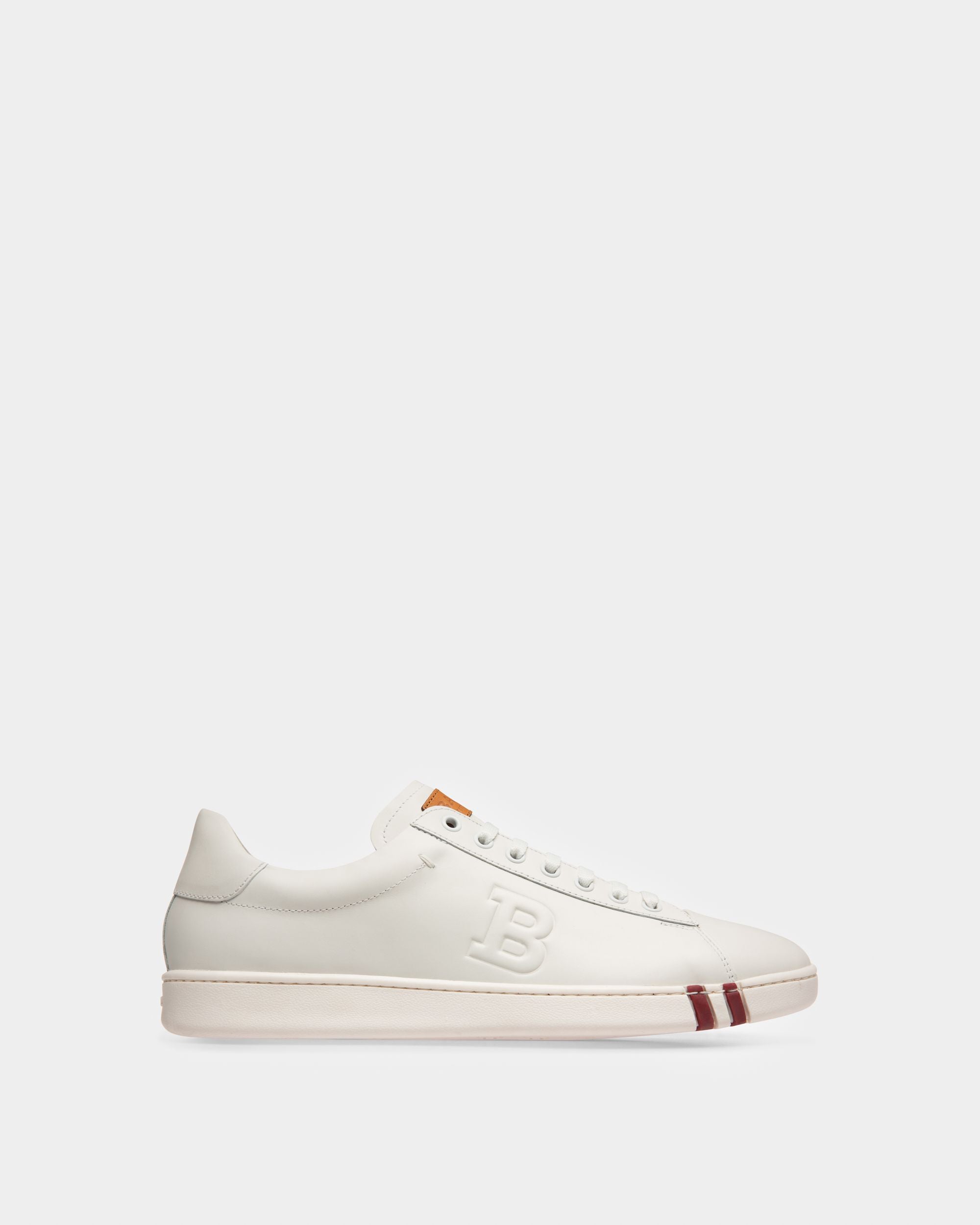 Asher Men's Leather Trainer In White - Men's - Bally - 01