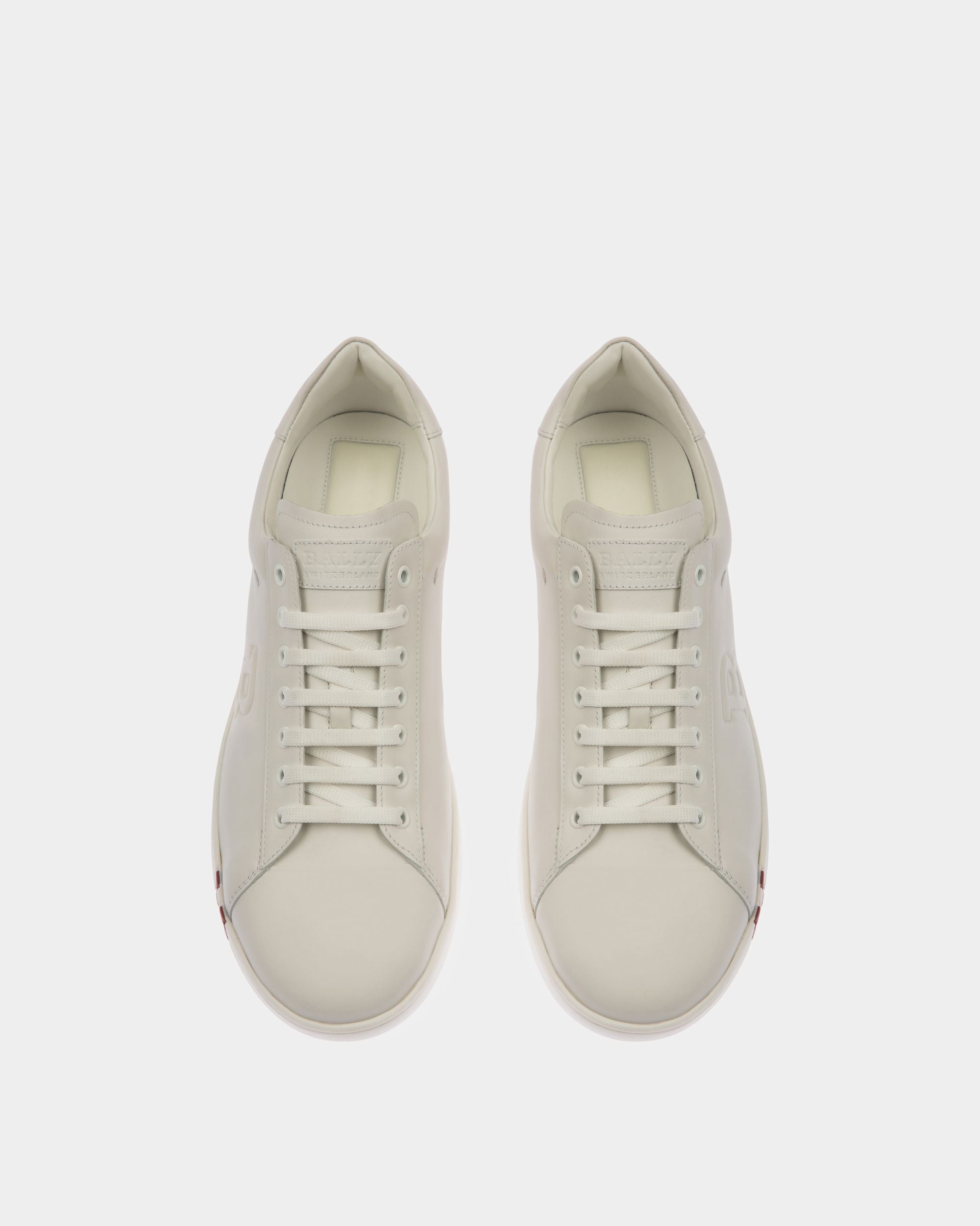 Asher Leather Sneakers In White - Men's - Bally - 02