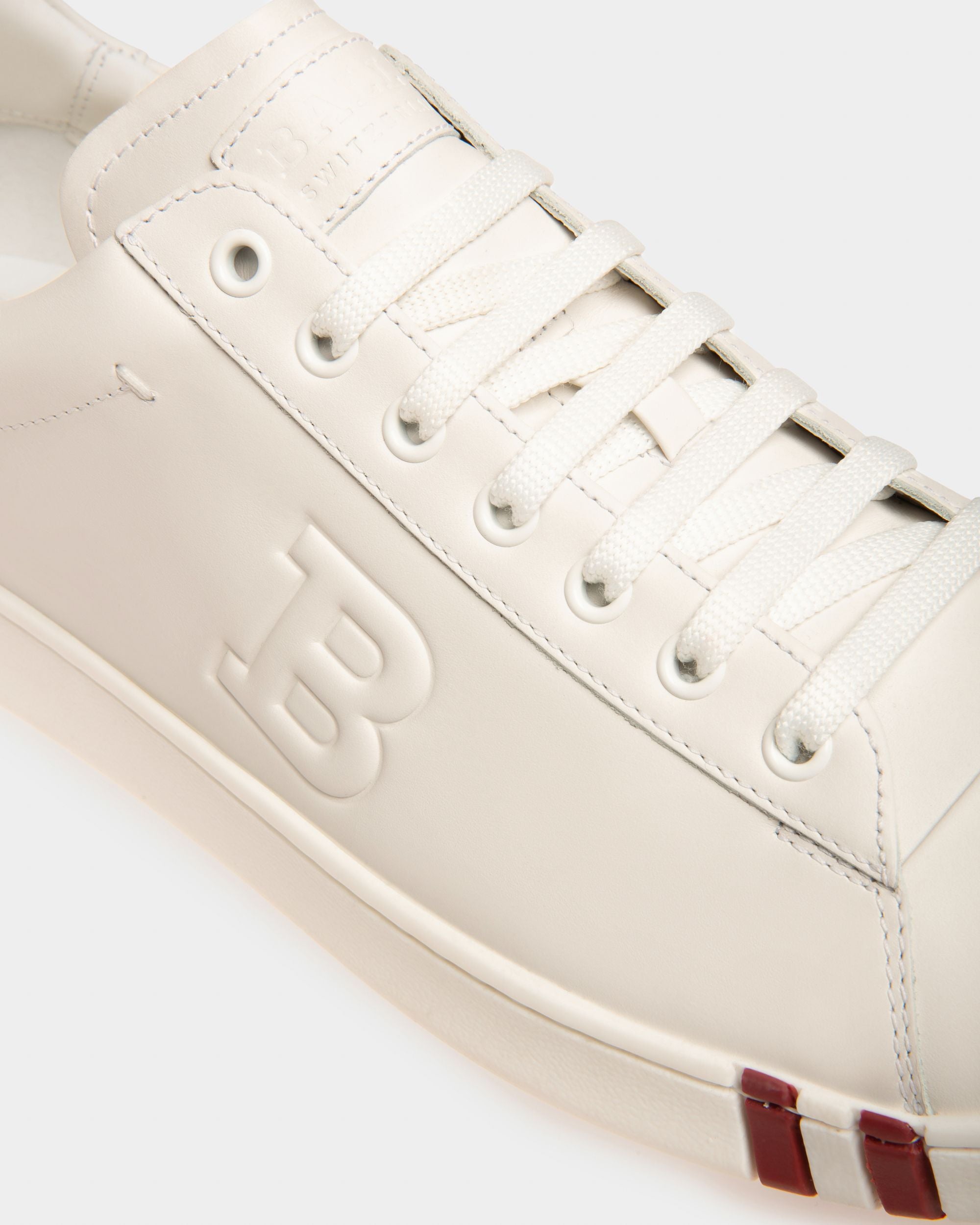 Asher Leather Sneakers In White - Men's - Bally - 05