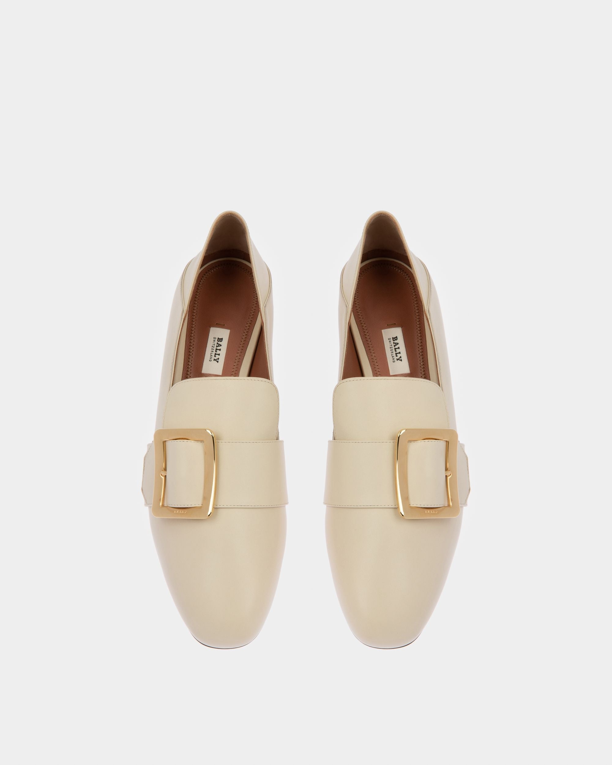 Women s Janelle Women s Calf Leather Slipper In Bone Bally