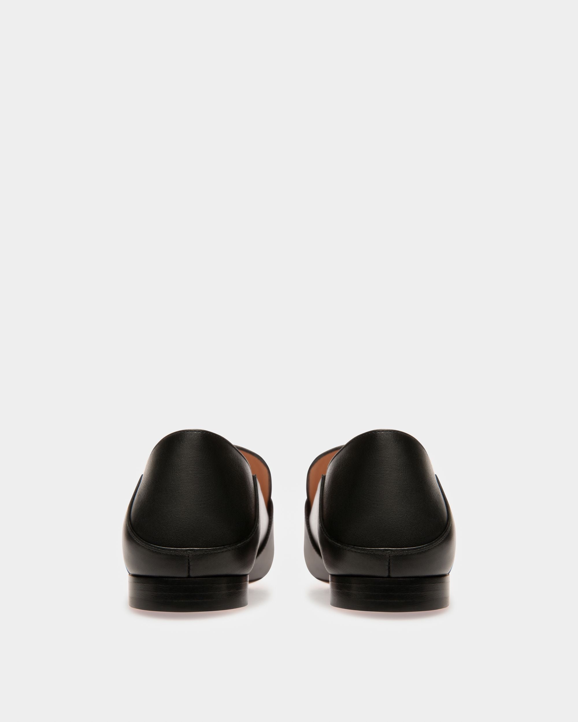 Janelle Leather Slippers In Black - Women's - Bally - 02