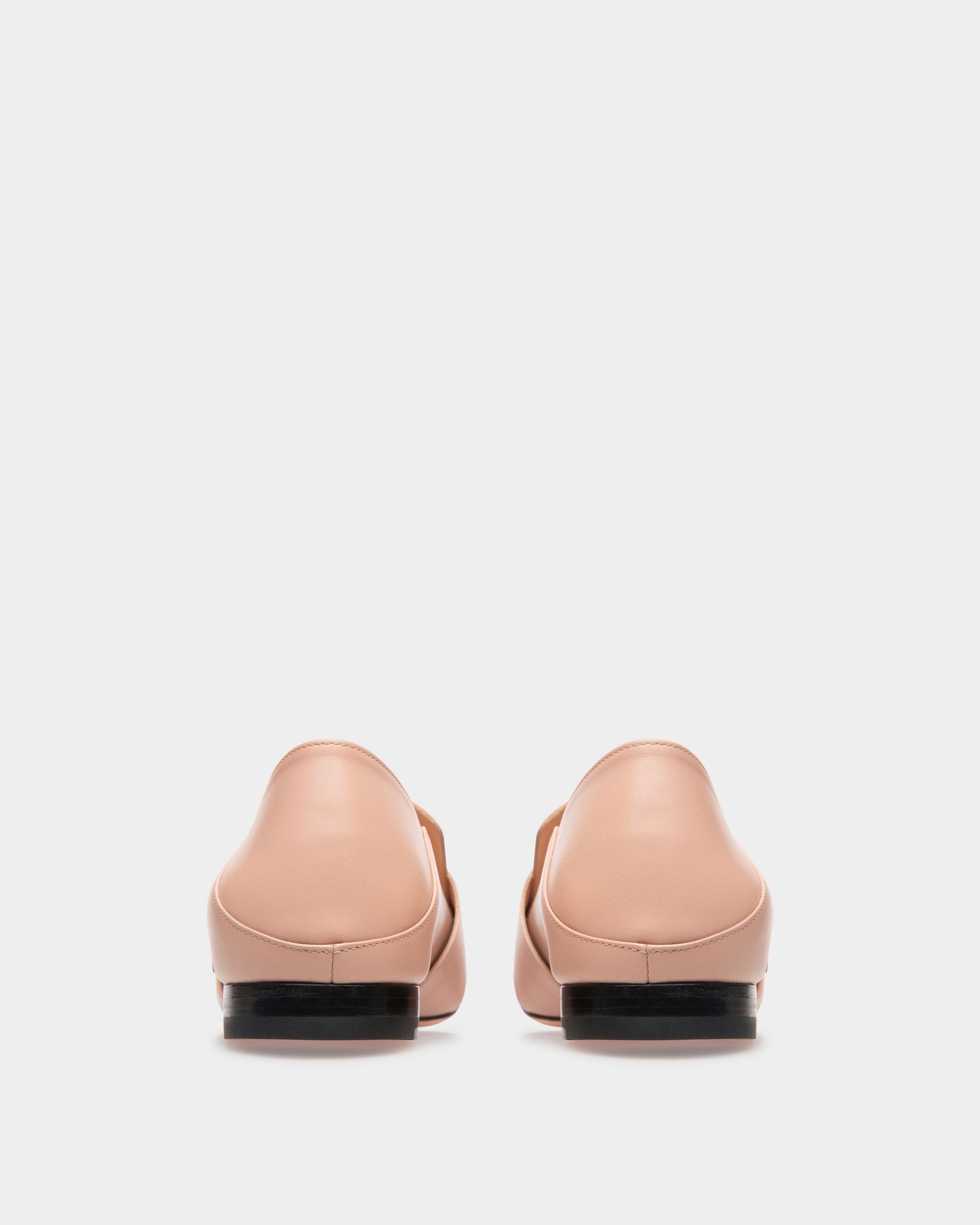 Janelle Leather Loafers In Pink - Women's - Bally - 04