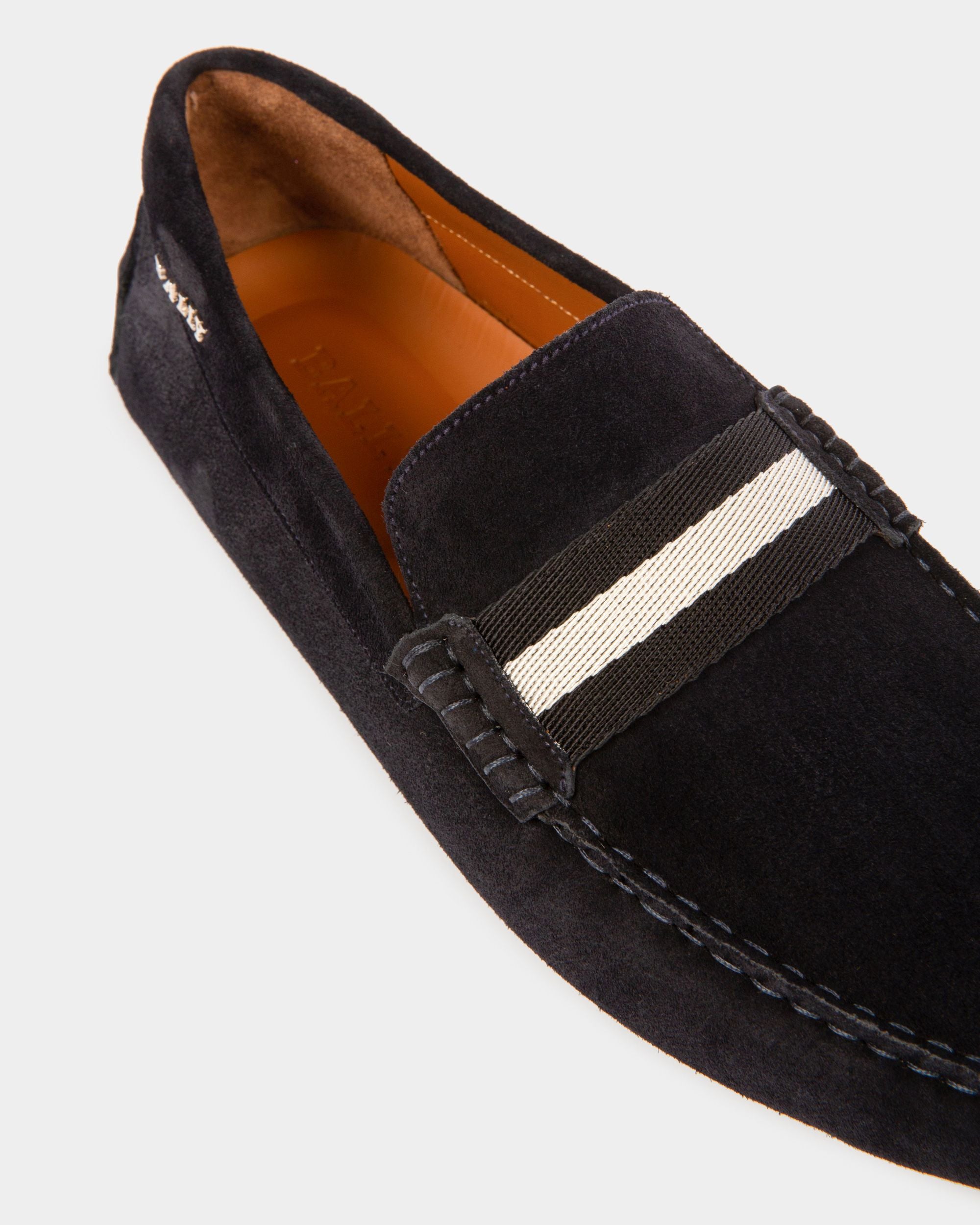 Pearce Leather Drivers In Navy - Men's - Bally - 04