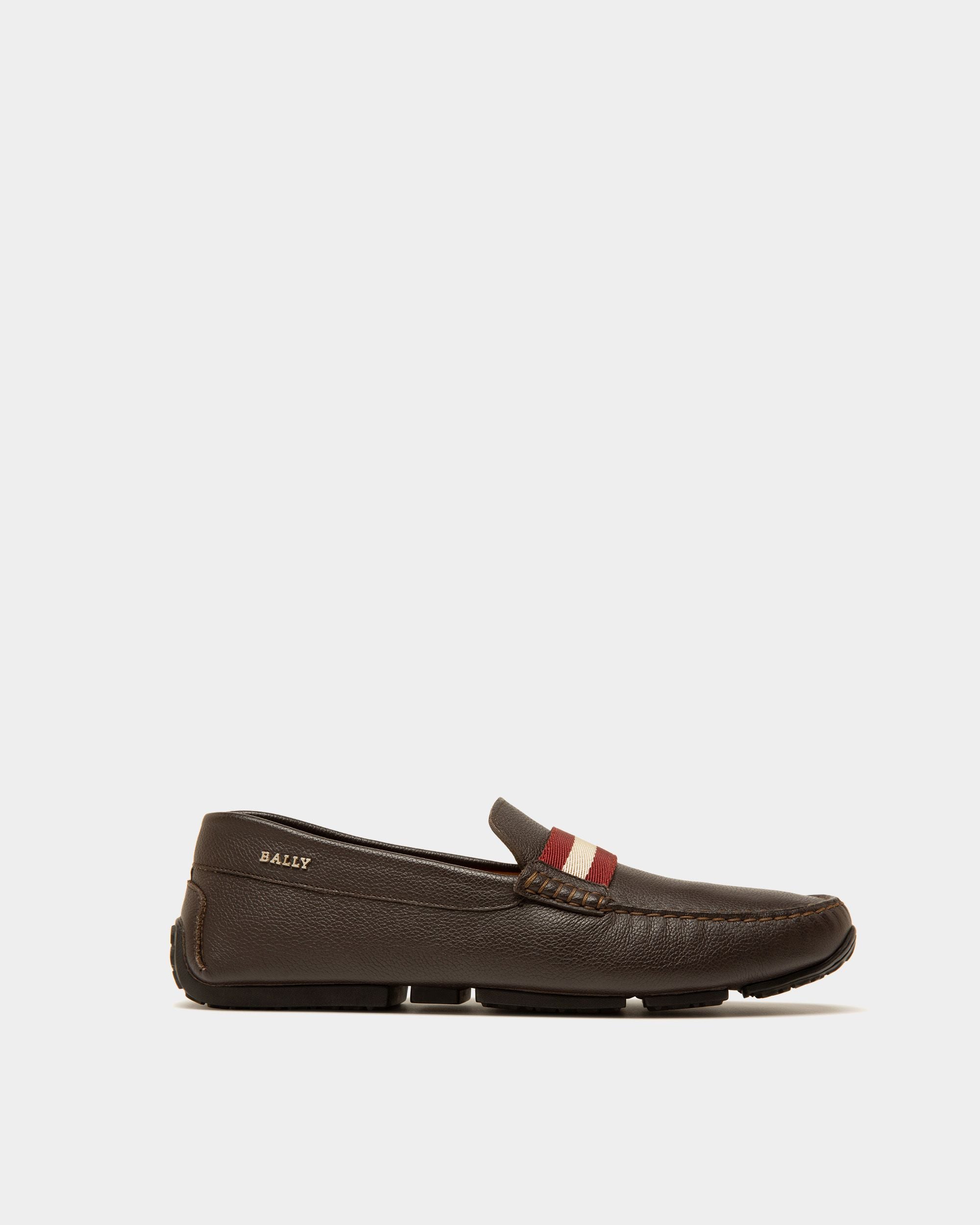Pearce Leather Drivers In Brown - Men's - Bally - 01