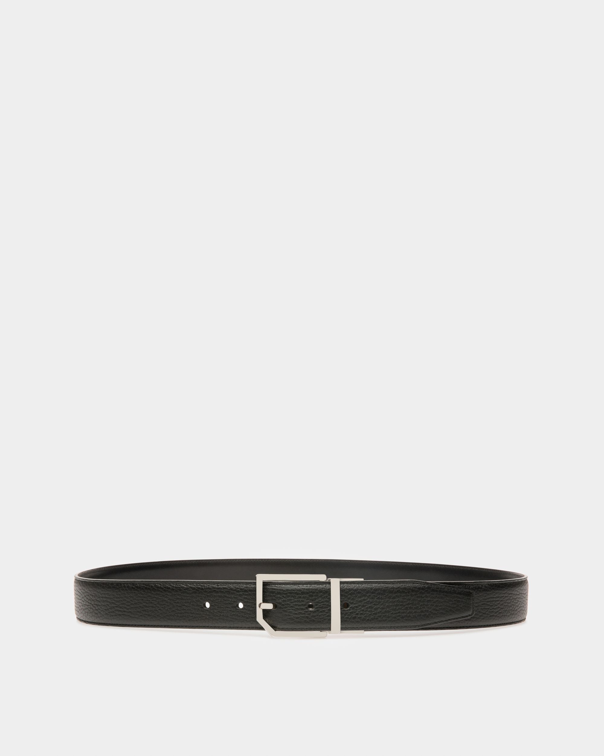 Charlton Leather Adjustable & Reversible 35mm Belt In Black - Men's - Bally - 01