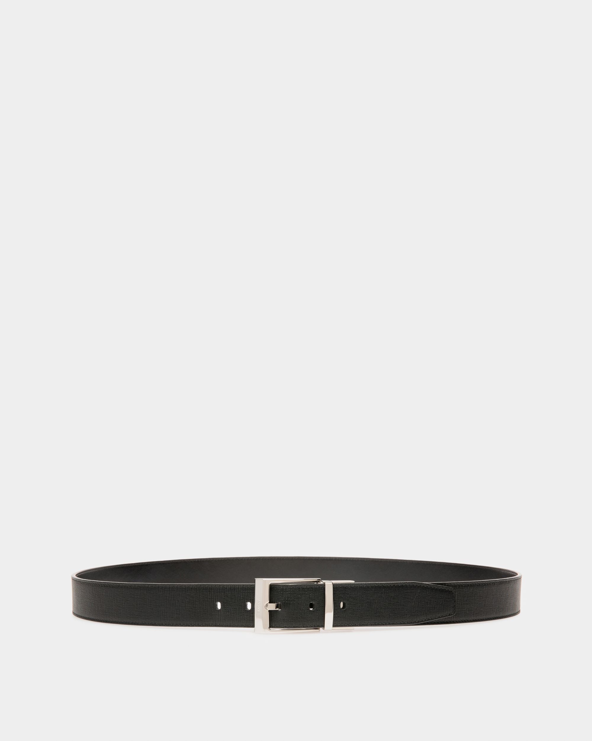 Shiff Leather 35mm Belt In Black - Men's - Bally - 01