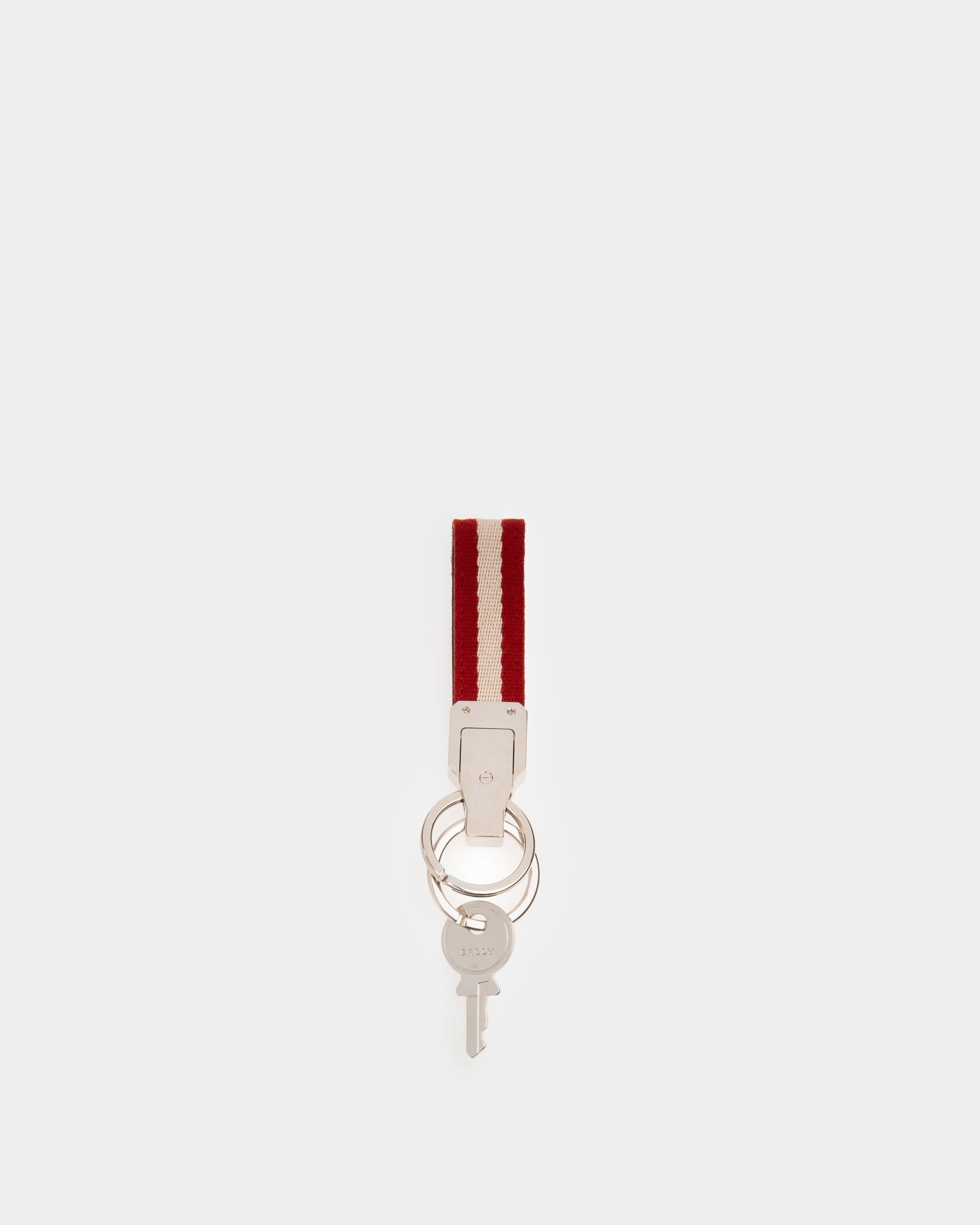 Liron Cotton & Metal Key Holder In Metallic - Men's - Bally - 02