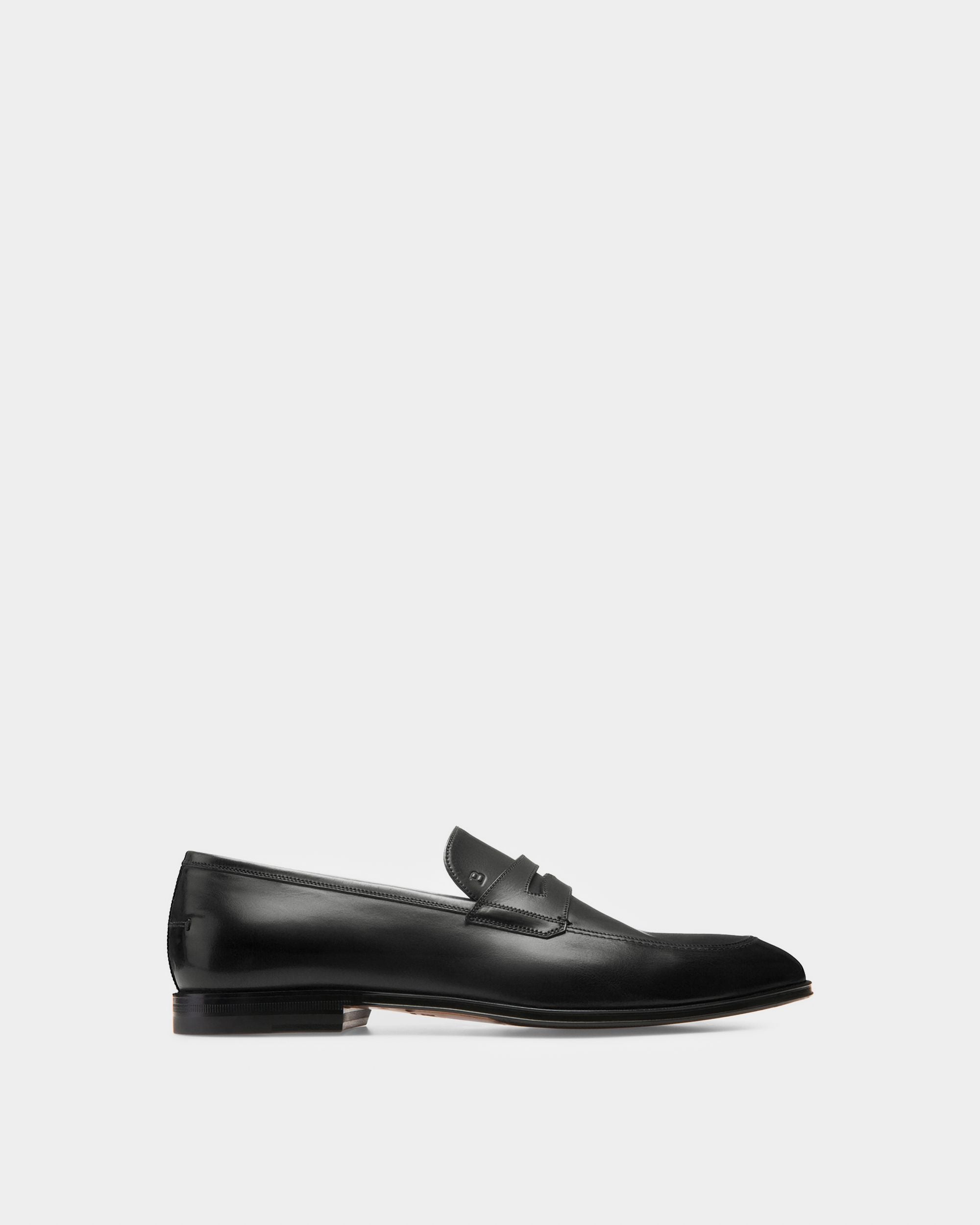 Webb Men's Calf Leather Penny Loafer In Black - Men's - Bally - 01