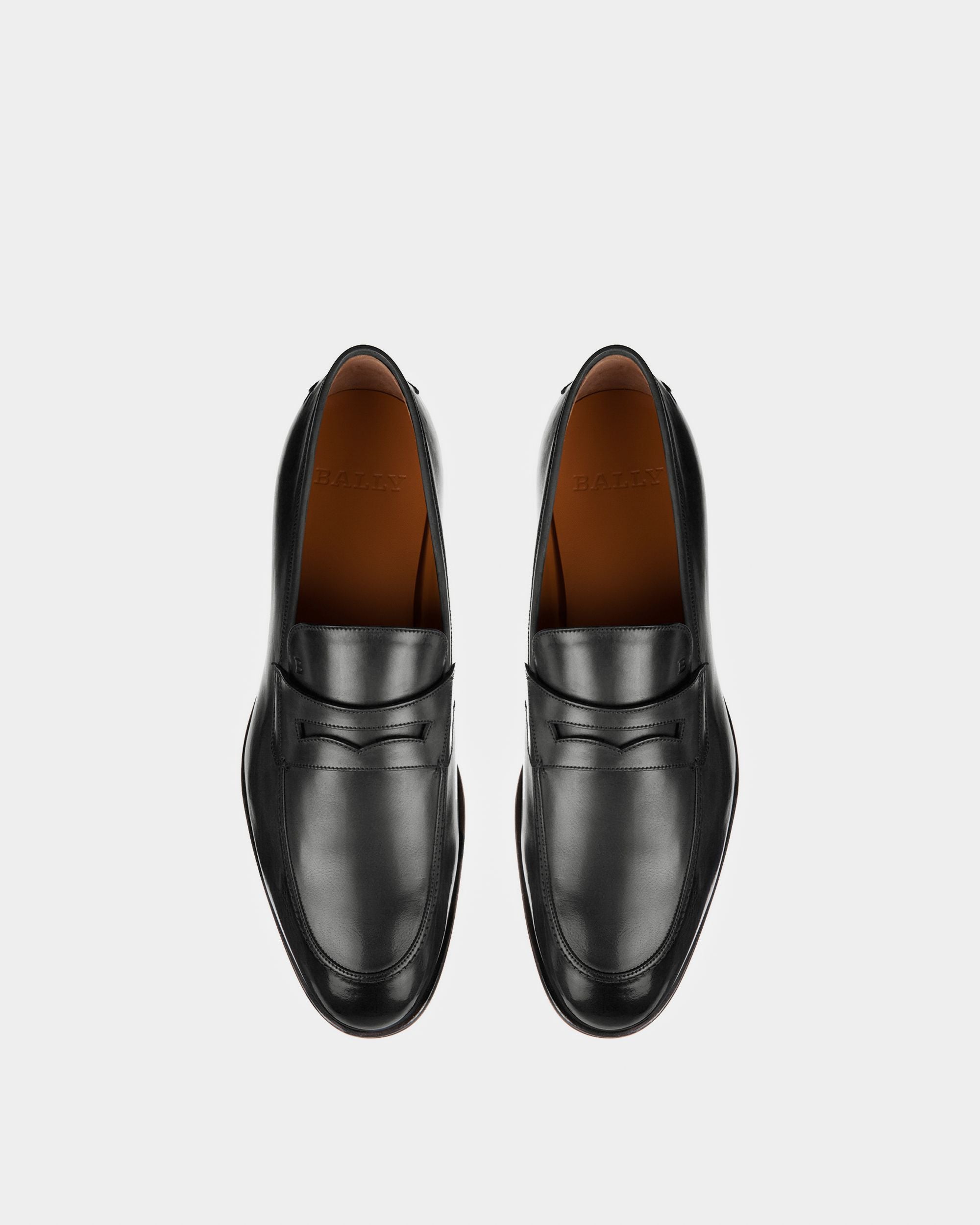 Webb Men's Calf Leather Penny Loafer In Black - Men's - Bally - 04
