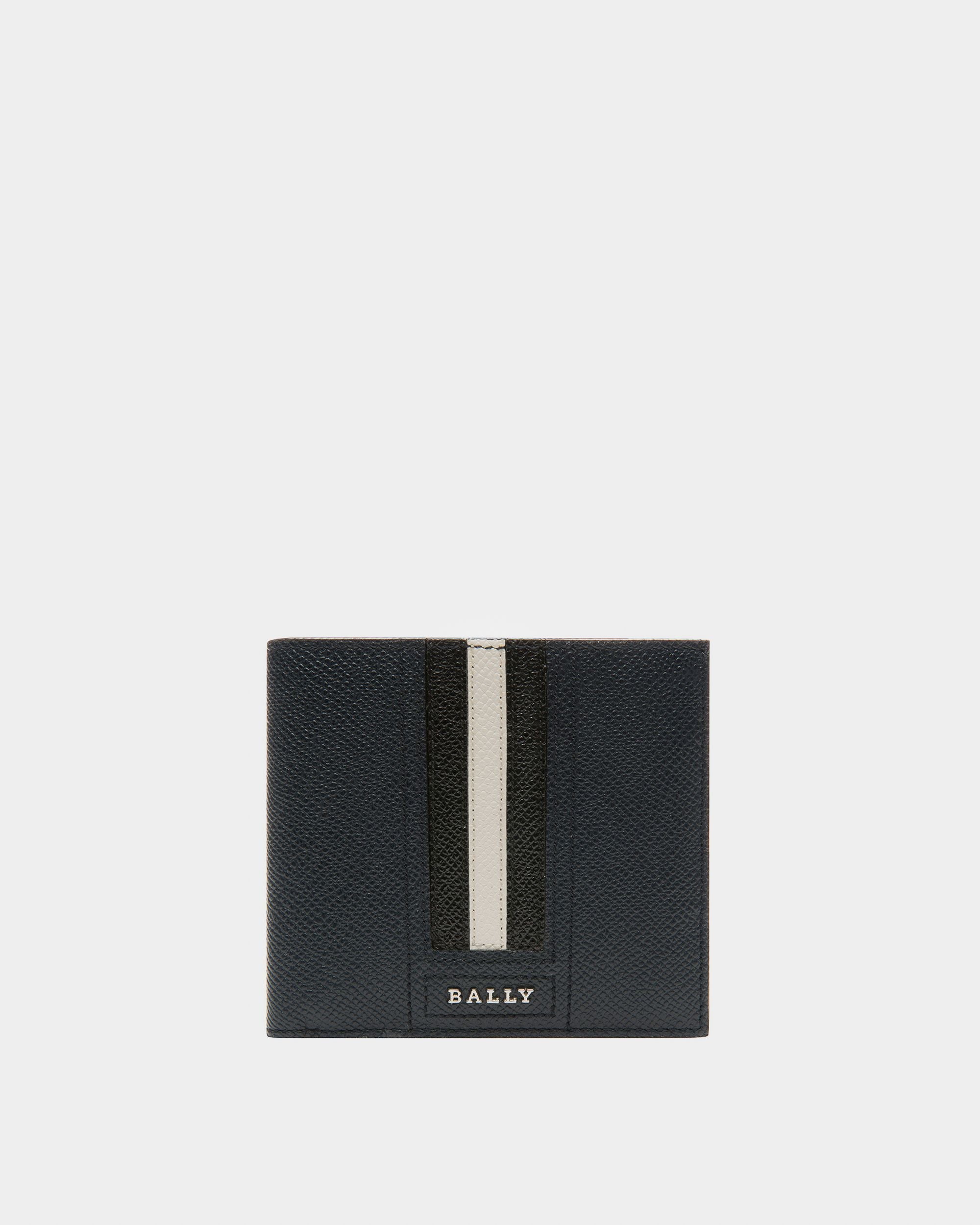 Teisel Leather Coin Wallet In Navy - Men's - Bally - 01