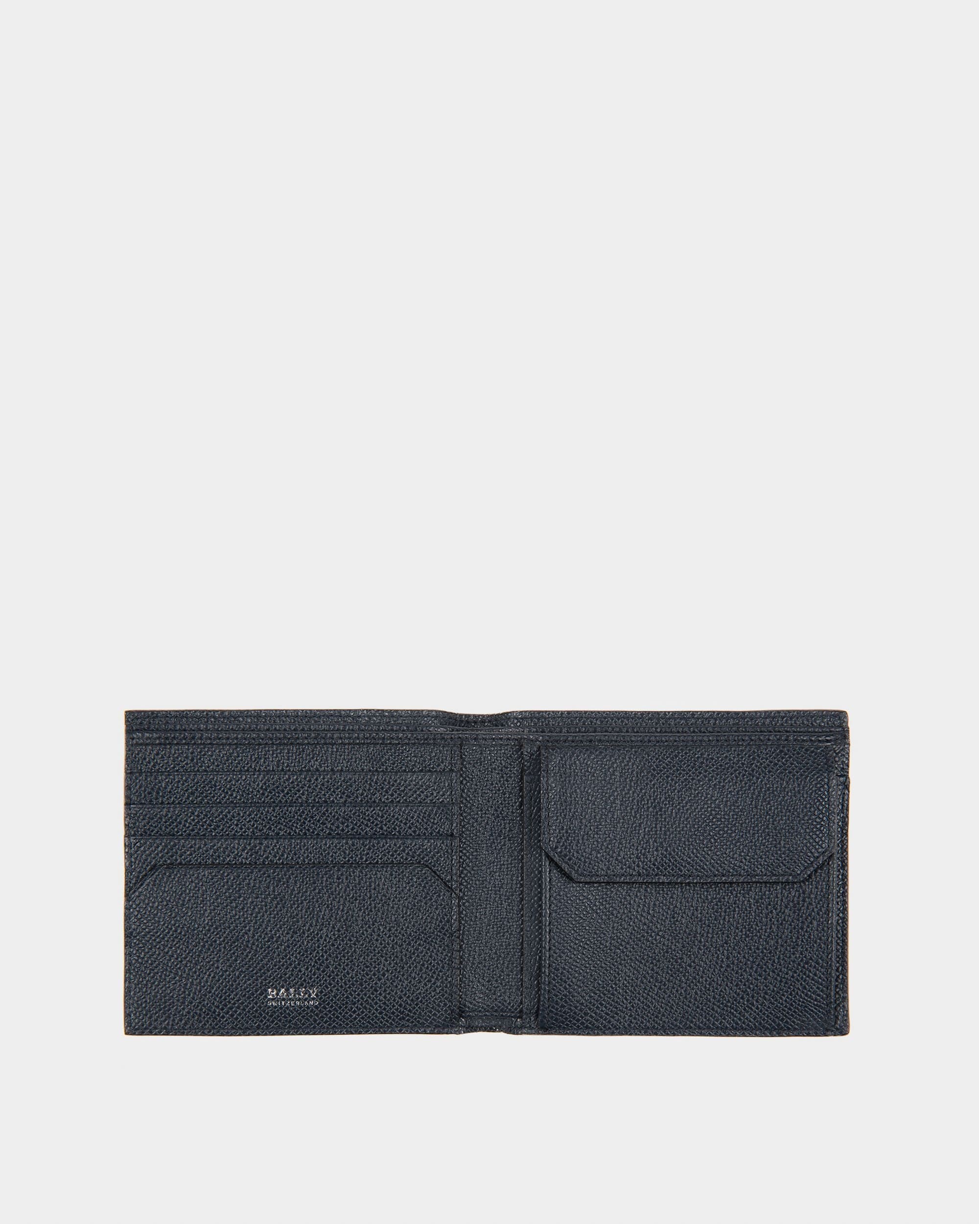 Teisel Leather Coin Wallet In Navy - Men's - Bally - 03