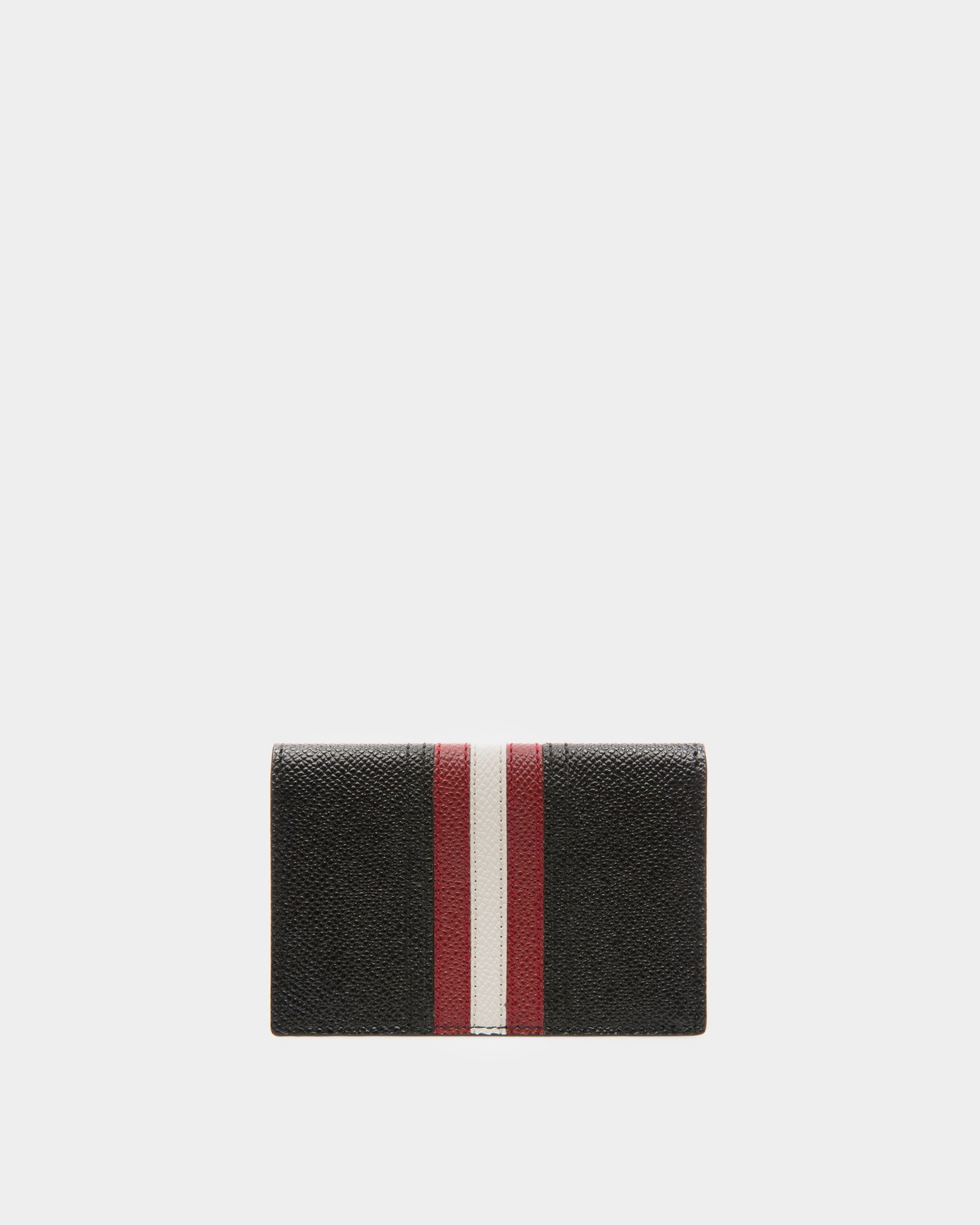 Tyke Leather Card Holder In Black - Men's - Bally - 02