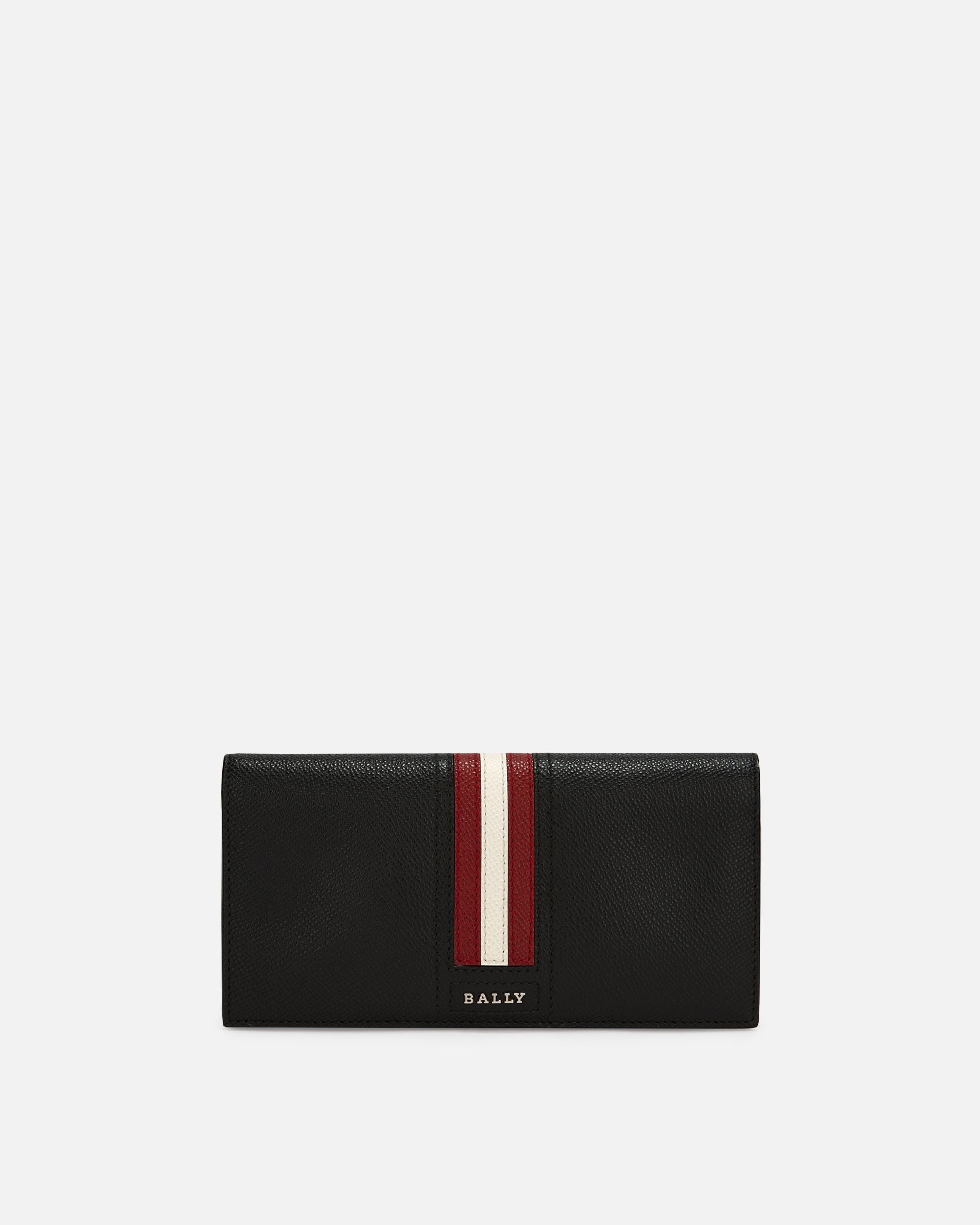 Taliro Leather Continental Wallet In Black - Men's - Bally - 01