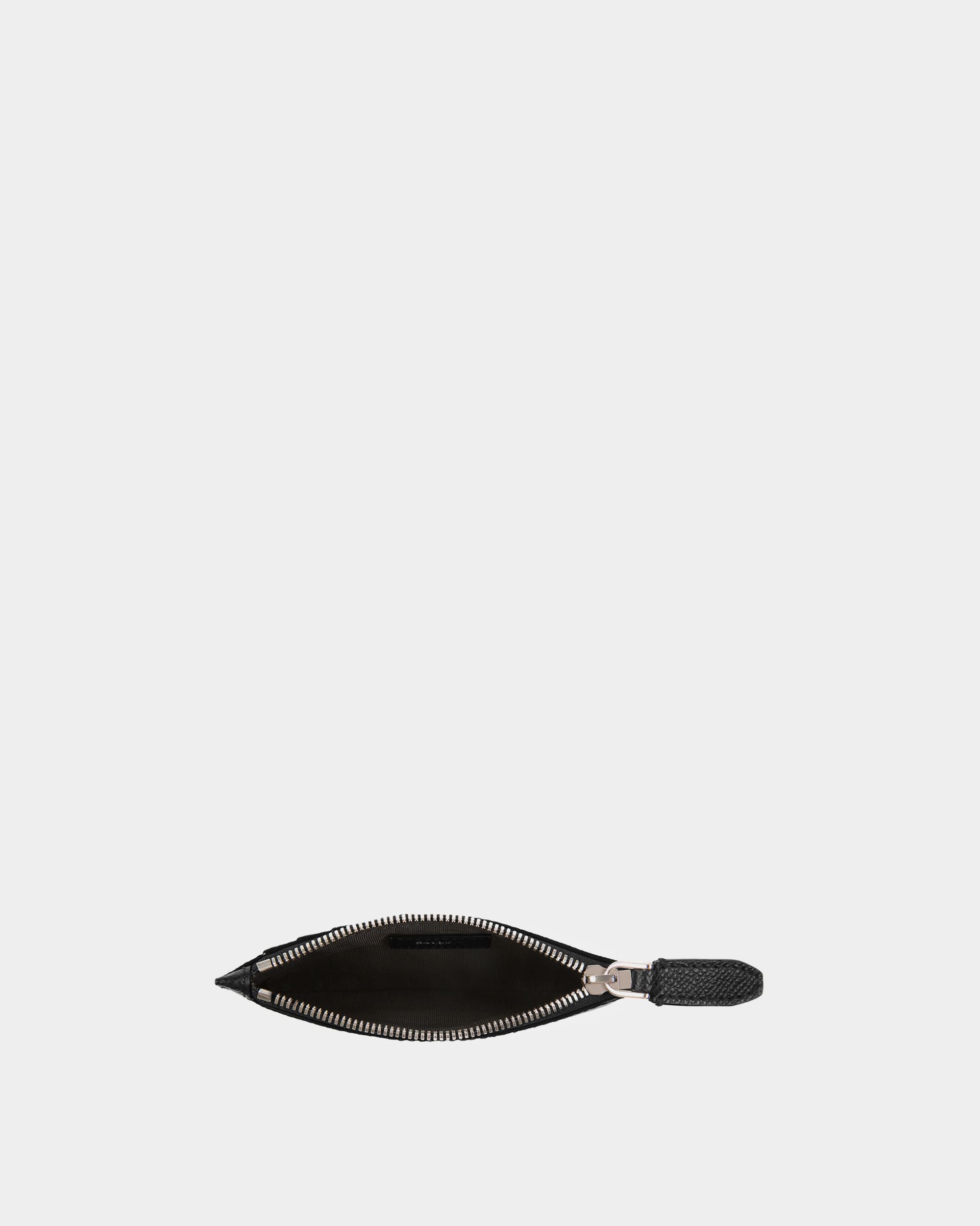 Tenley Leather Card Holder In Black - Men's - Bally - 03