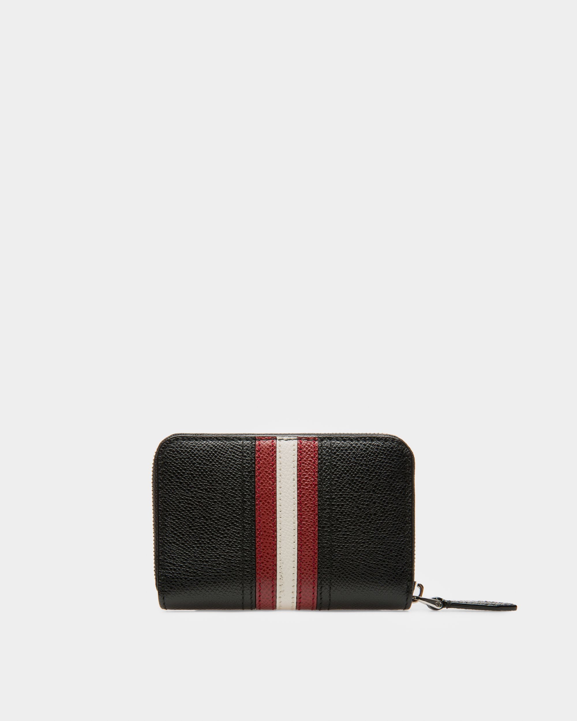Tivy Leather Coin Wallet In Black - Men's - Bally - 02