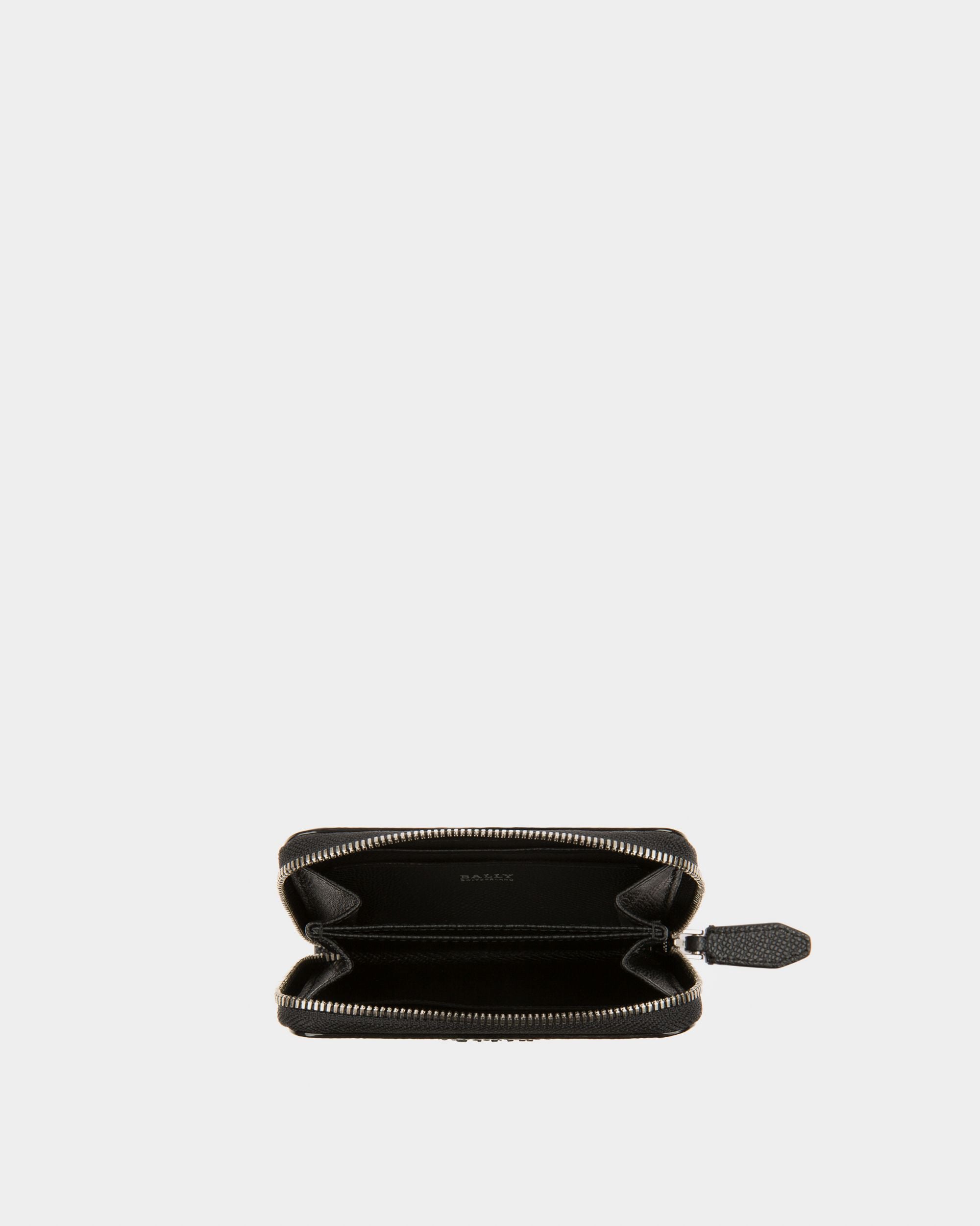 Tivy Leather Coin Wallet In Black - Men's - Bally - 03