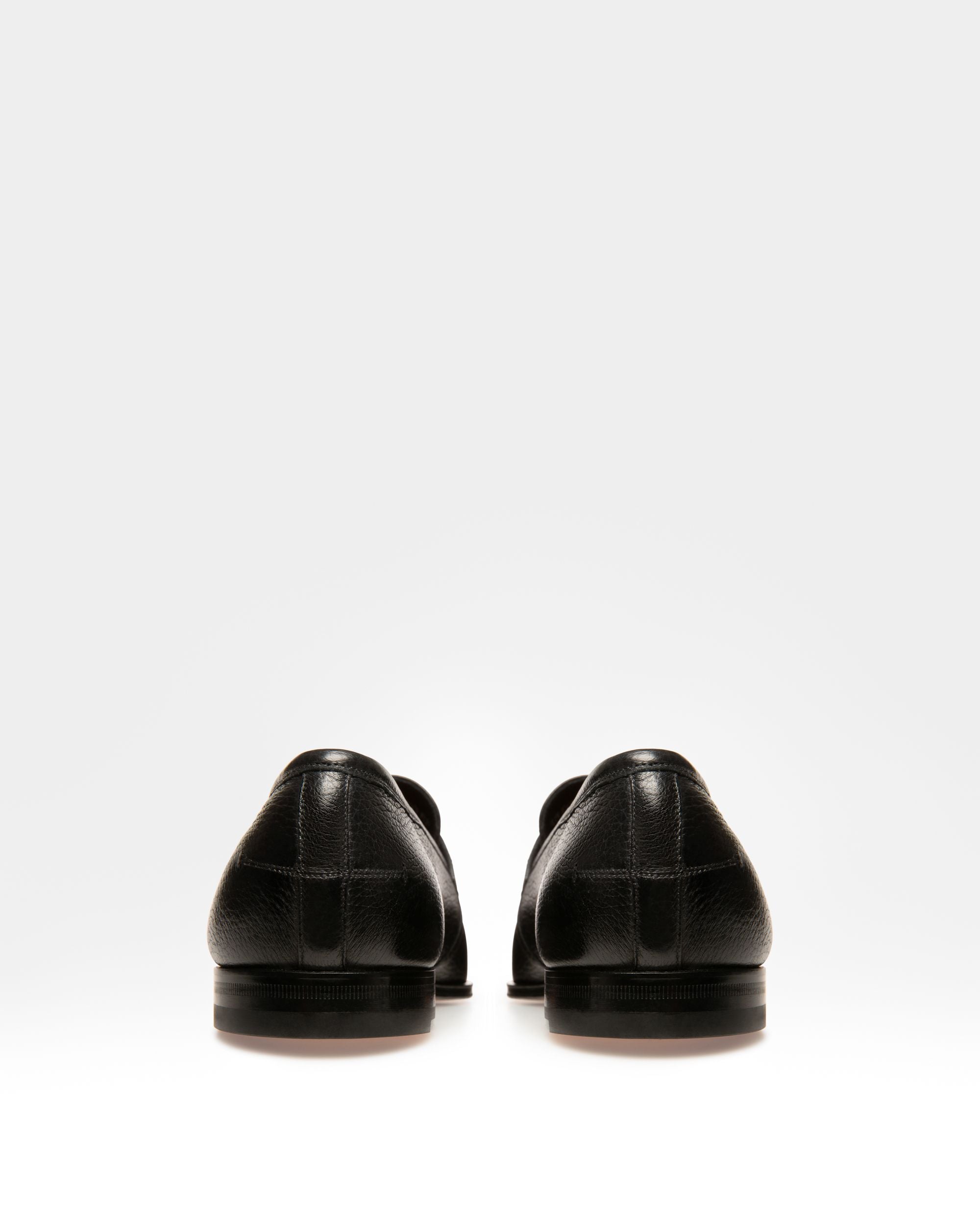 Webb Men's Grained Deer Leather Penny Loafer In Black - Men's - Bally - 02