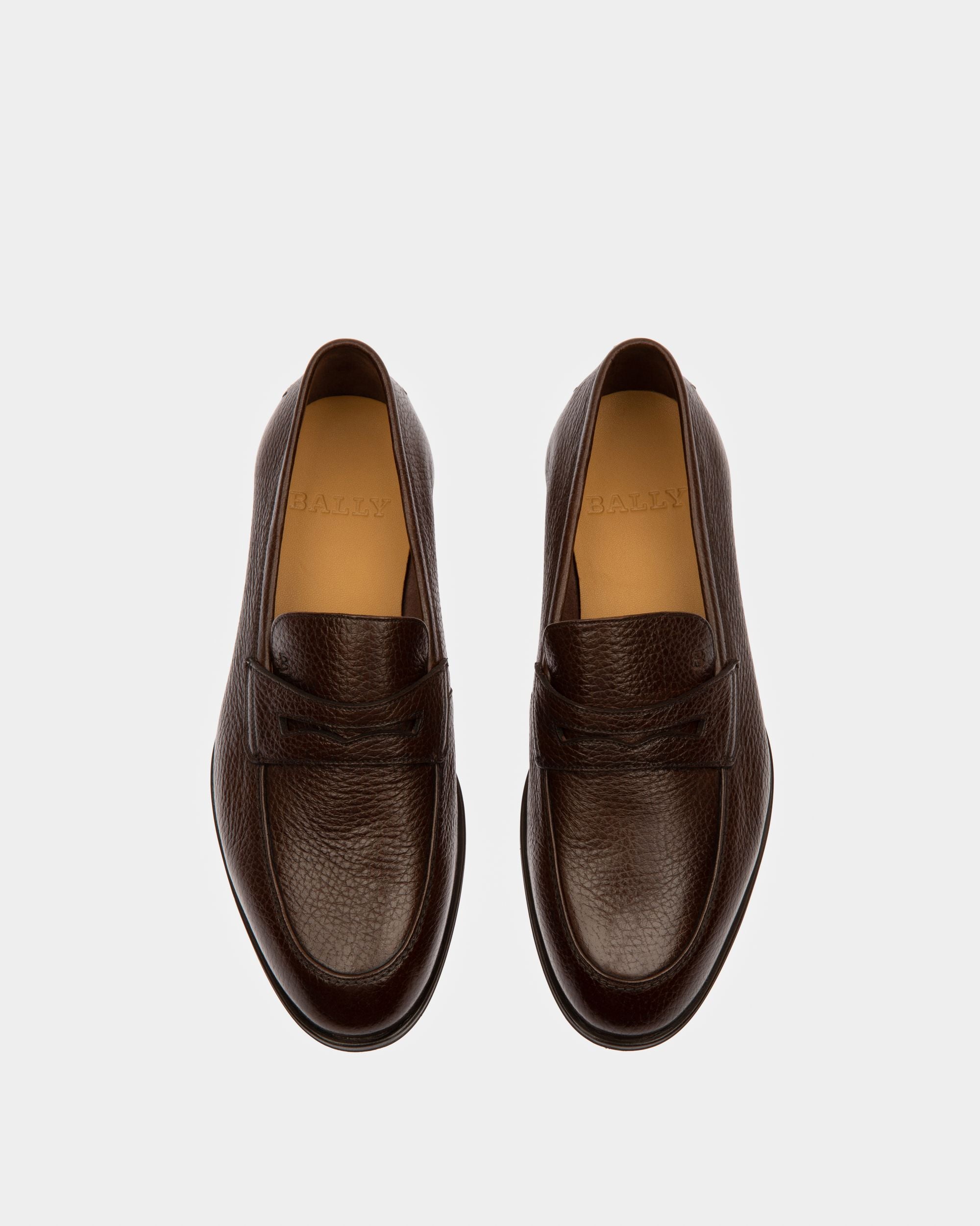 Webb Leather Loafers In Brown - Men's - Bally - 02