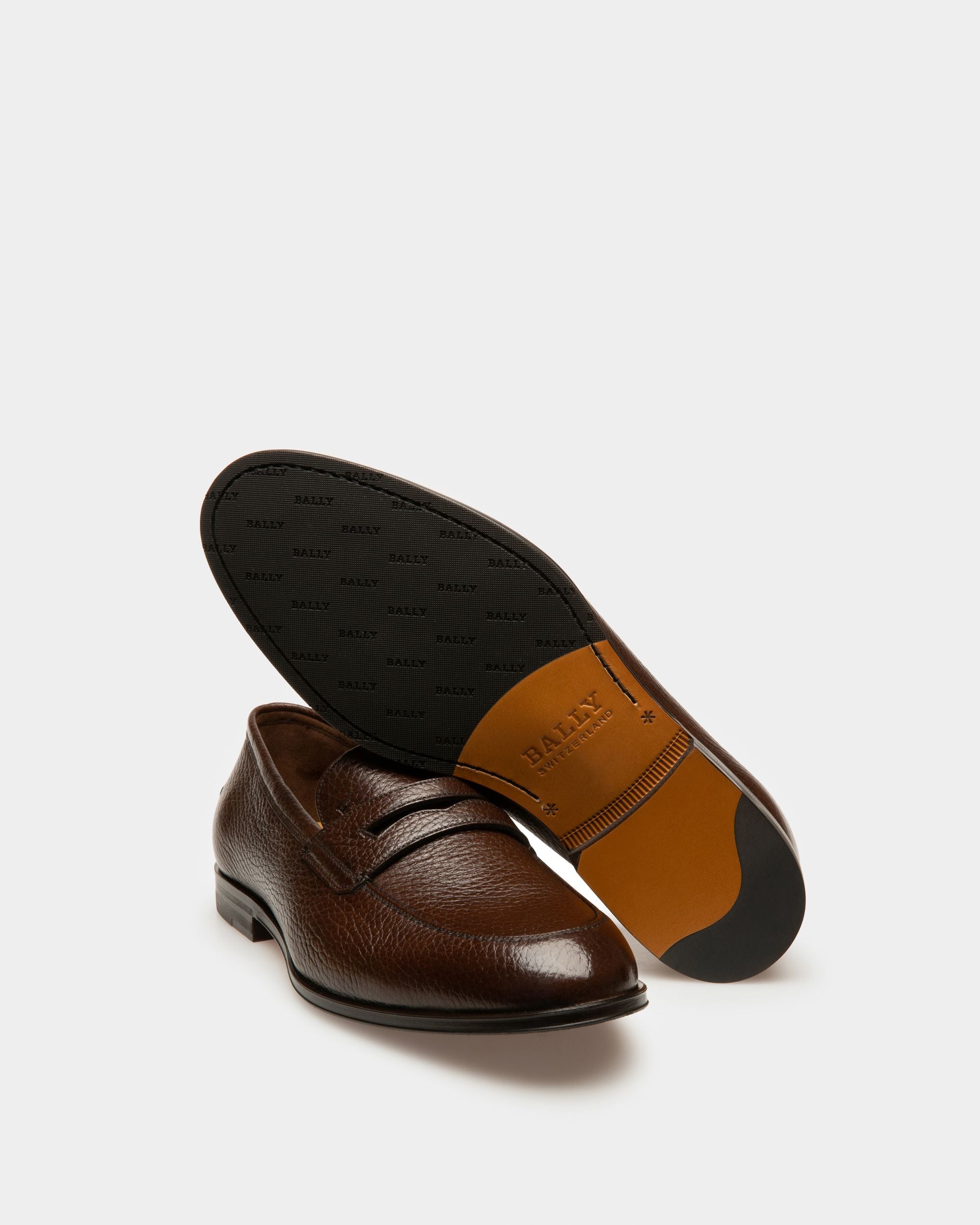 Webb Leather Loafers In Brown - Men's - Bally - 05