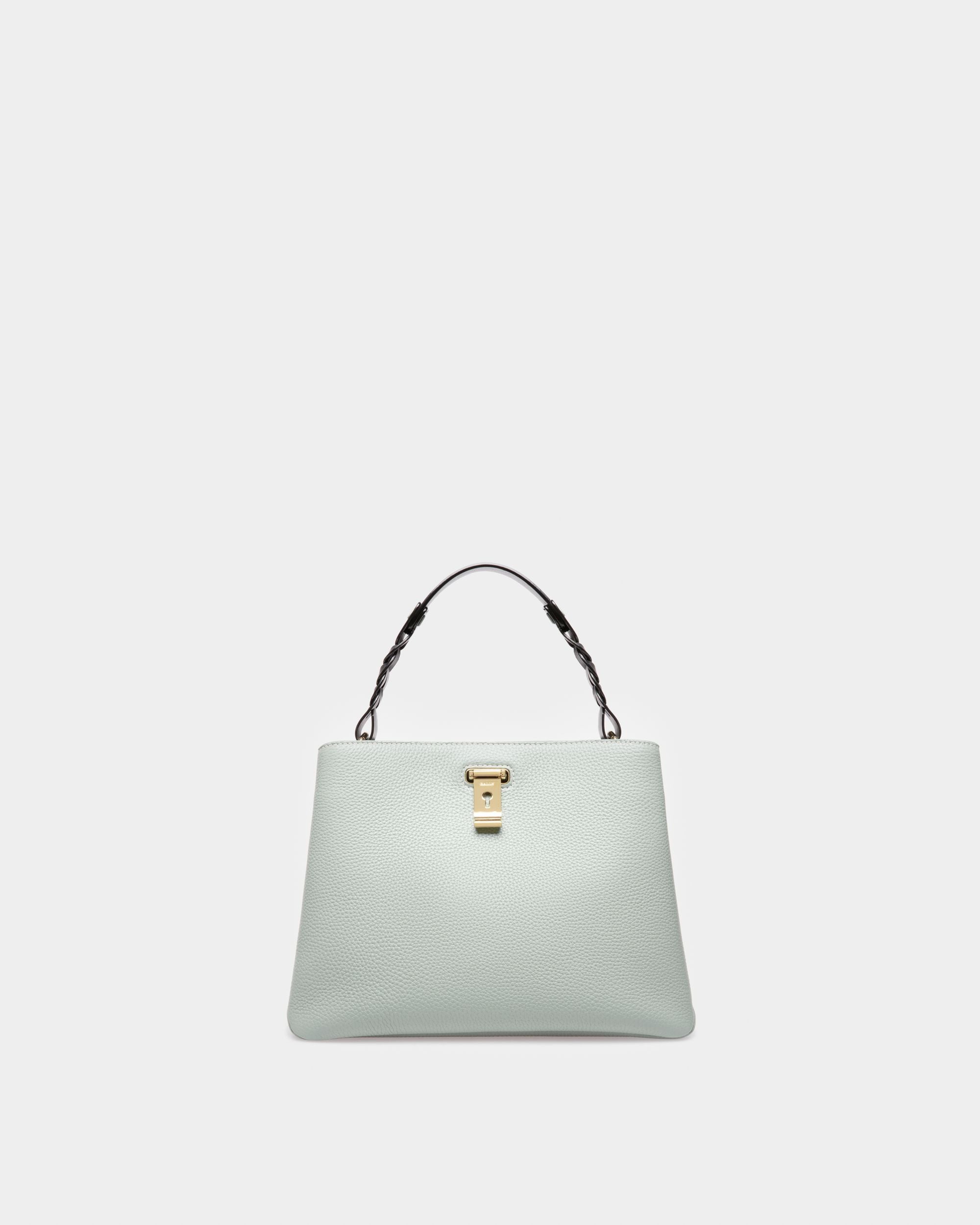 Lucyle Leather Shoulder Bag In Light Blue - Women's - Bally - 01