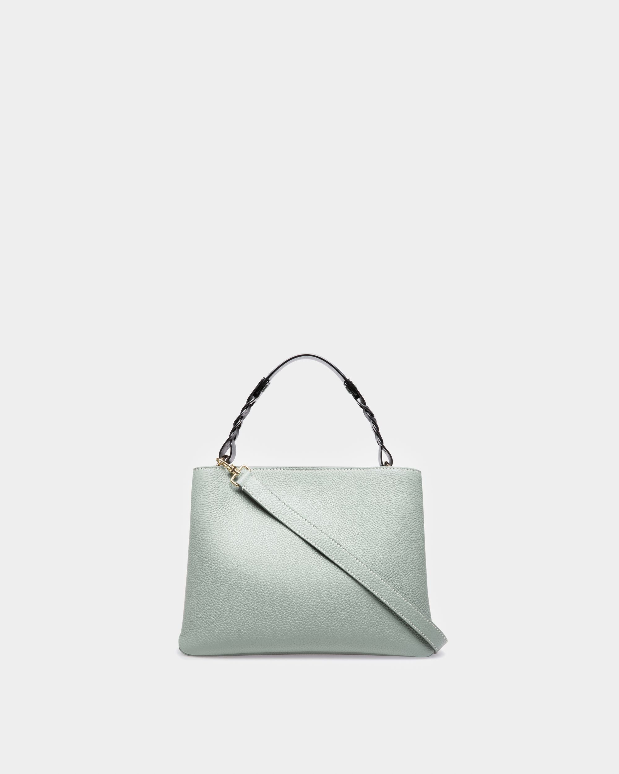 Lucyle Leather Shoulder Bag In Light Blue - Women's - Bally - 03