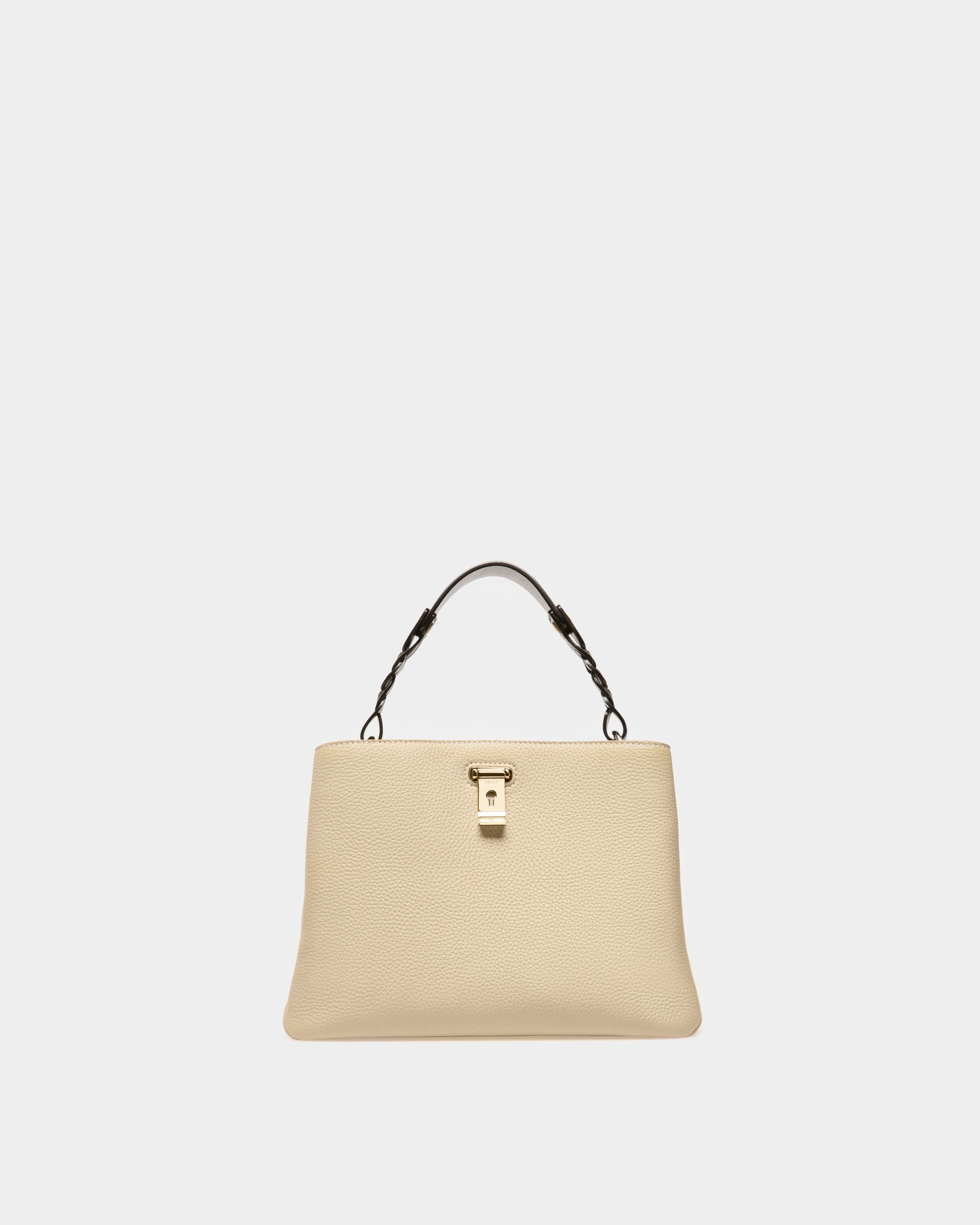 Lucyle Leather Shoulder Bag In Light Beige - Women's - Bally - 01