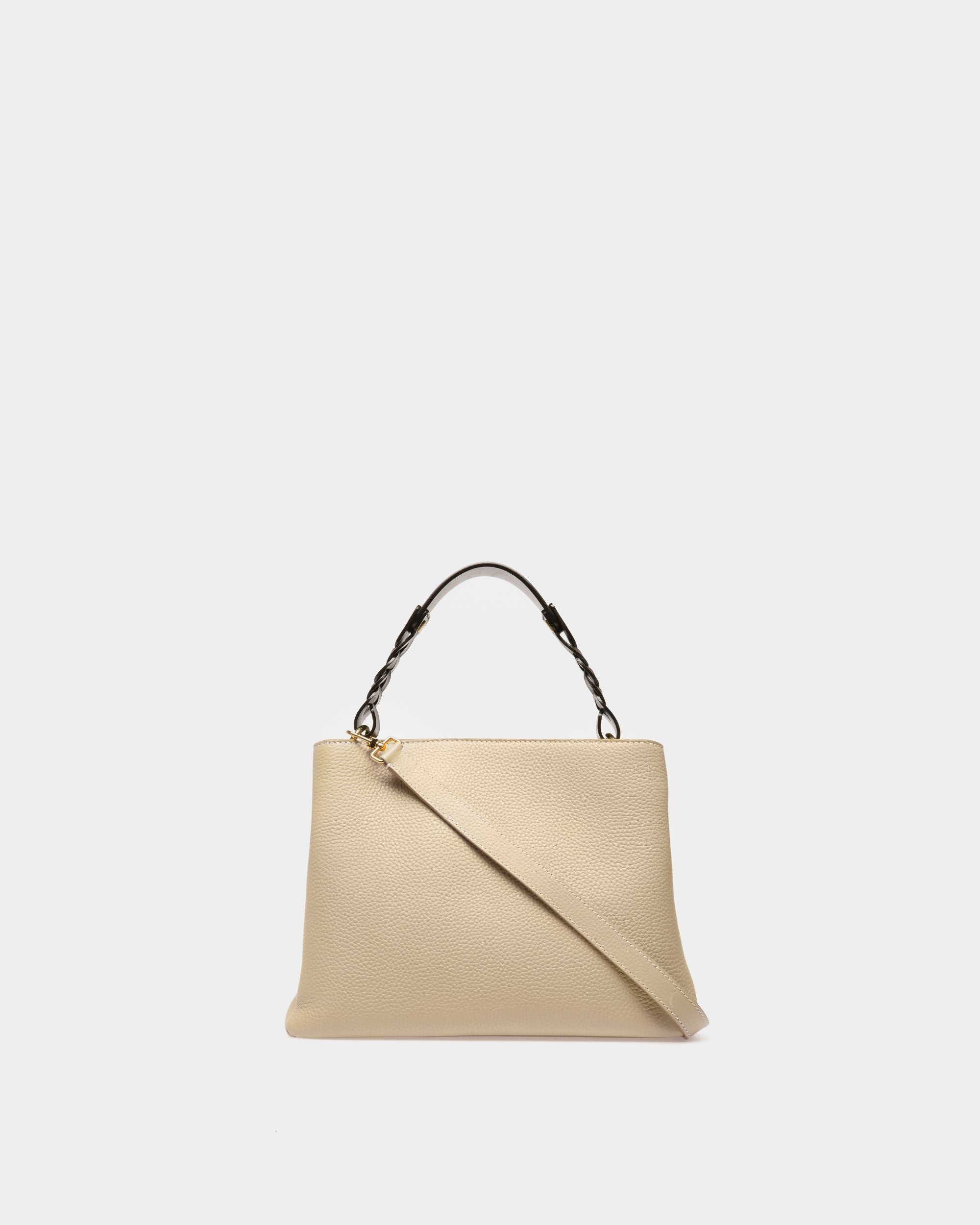 Lucyle Leather Shoulder Bag In Light Beige - Women's - Bally - 03