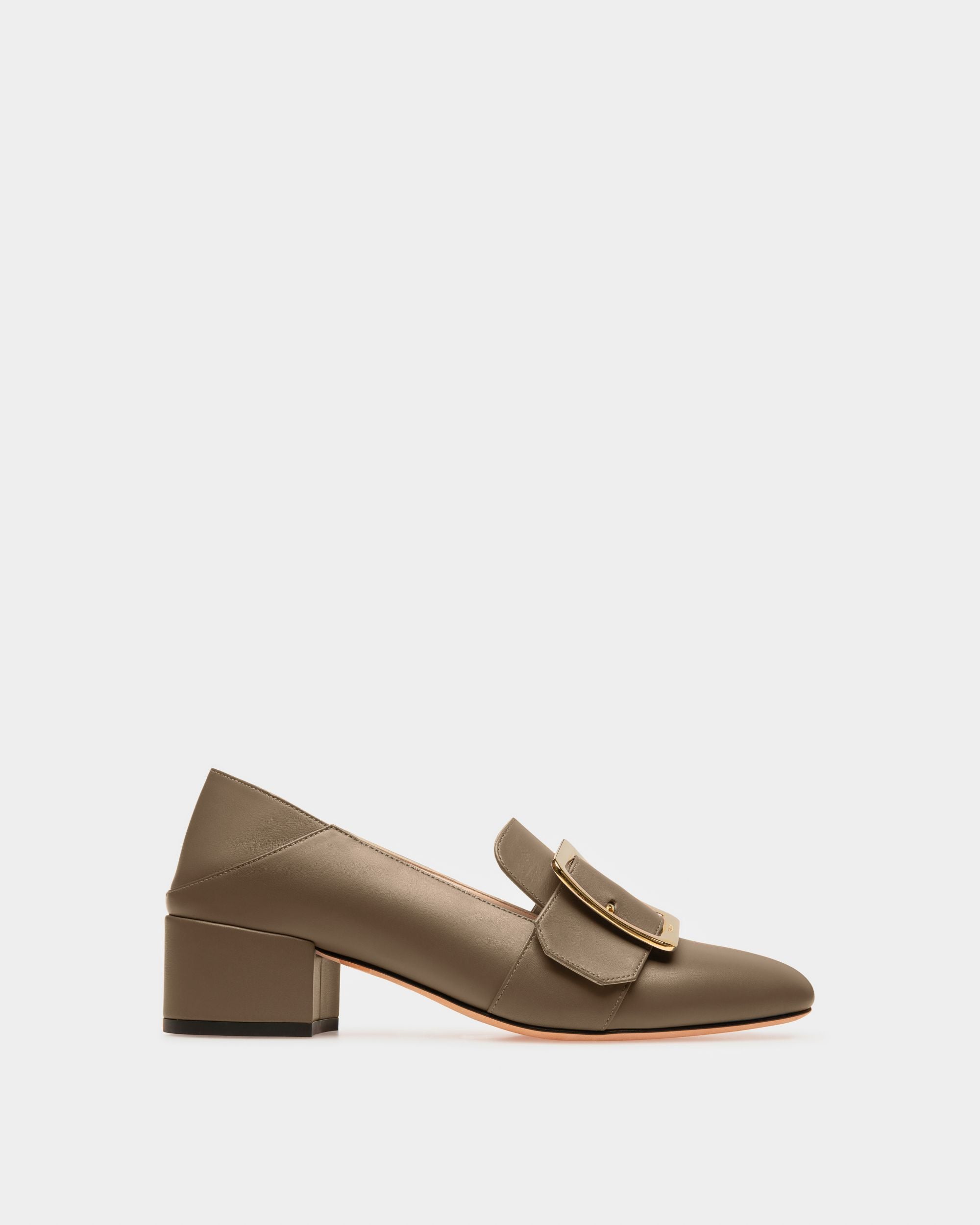 Janelle Leather Pumps In Taupe - Women's - Bally - 01