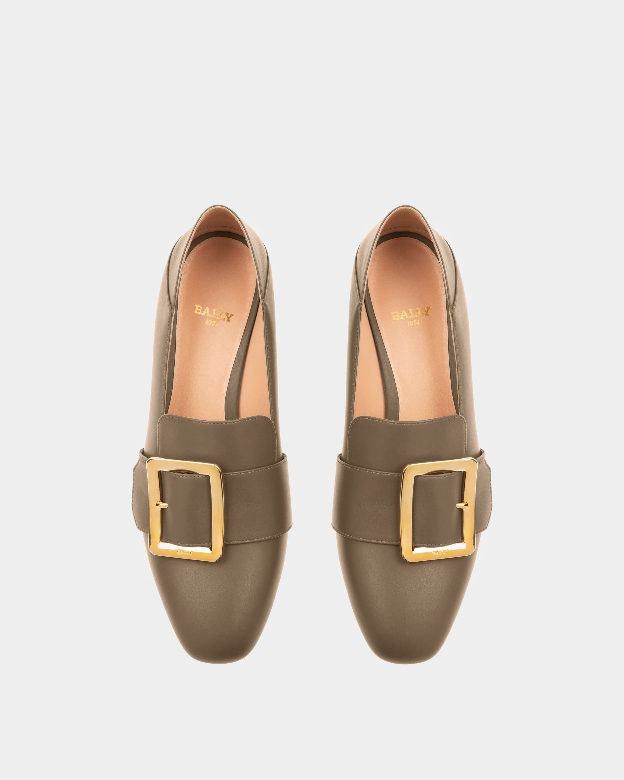 Janelle Leather Pumps In Taupe - Women's - Bally - 02