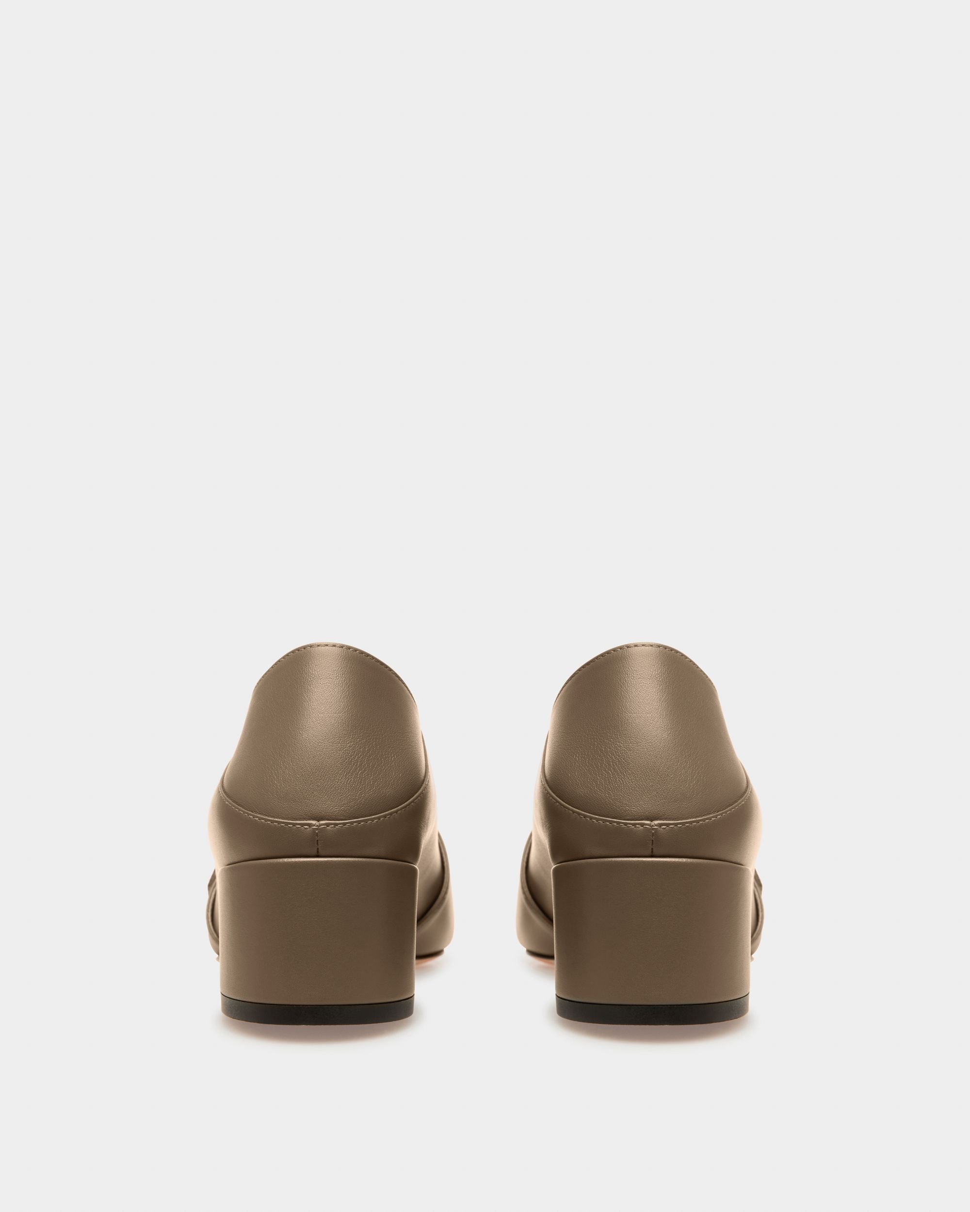 Janelle Leather Pumps In Taupe - Women's - Bally - 04