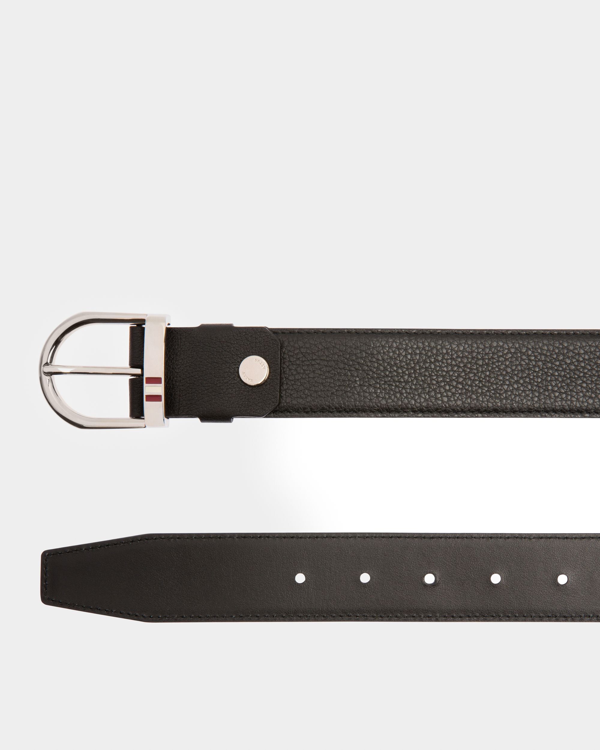Darkon Leather 35mm Belt In Black - Men's - Bally - 02