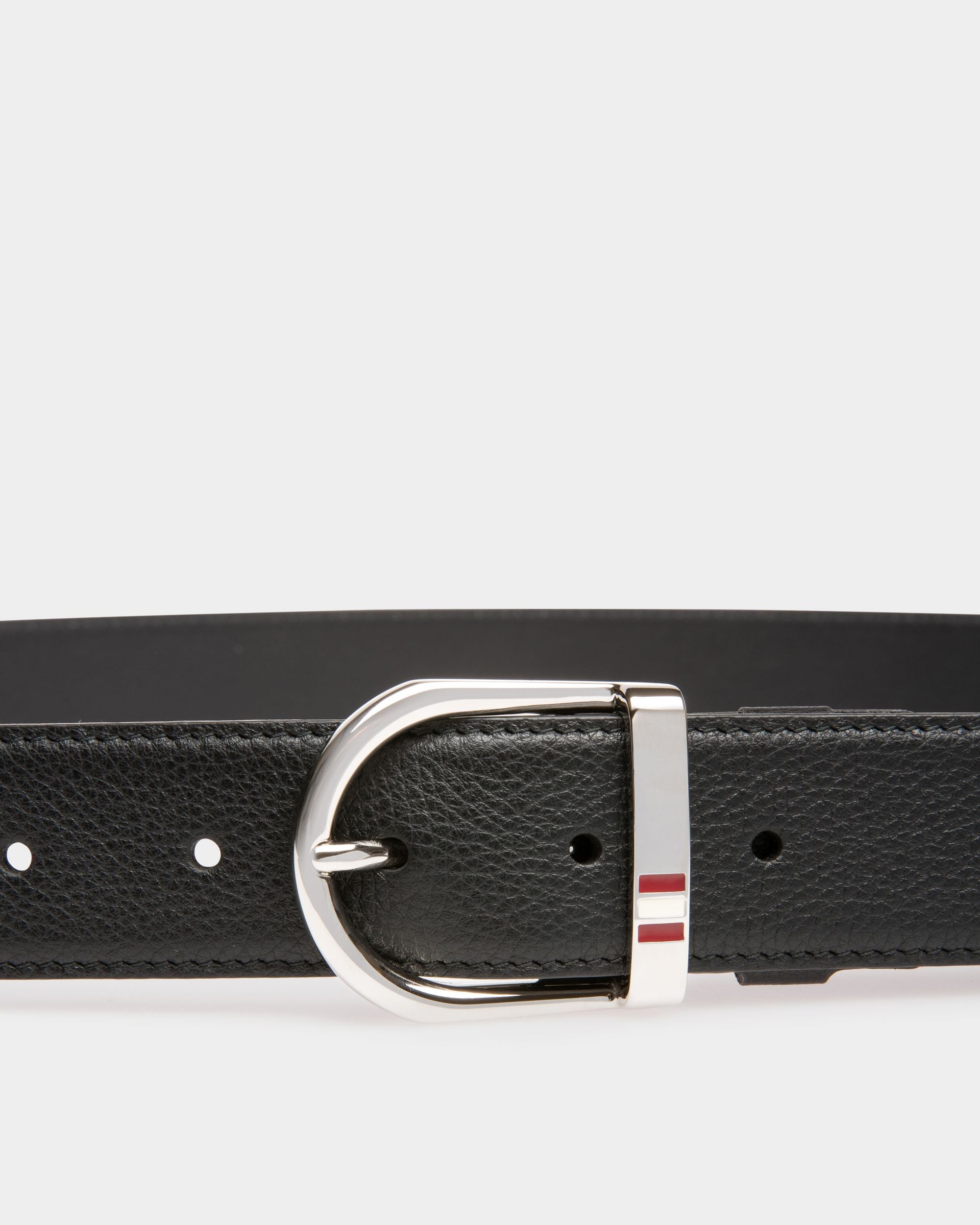 Darkon Leather 35mm Belt In Black - Men's - Bally - 03