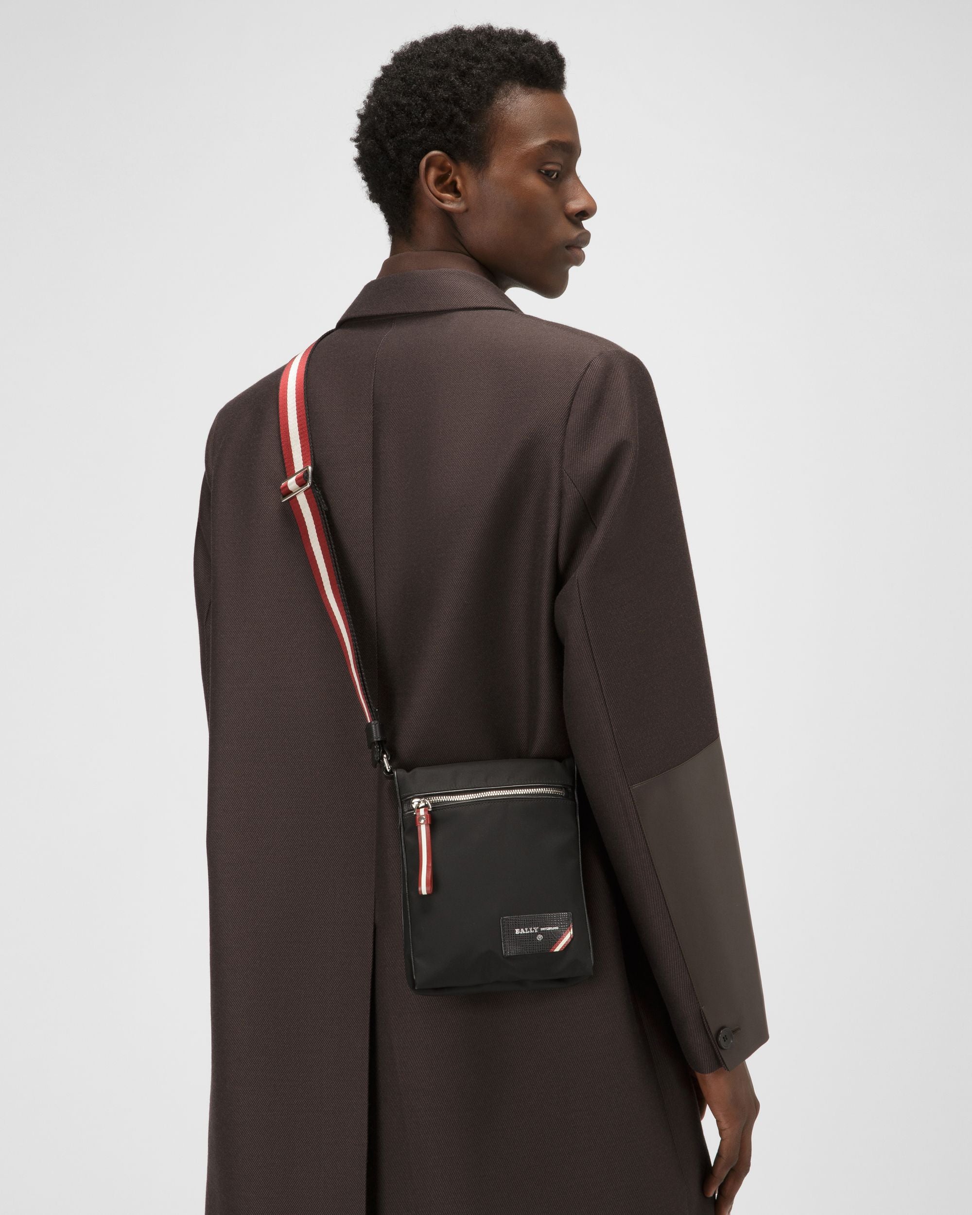 Fincher Nylon Crossbody Bag In Black - Men's - Bally - 01
