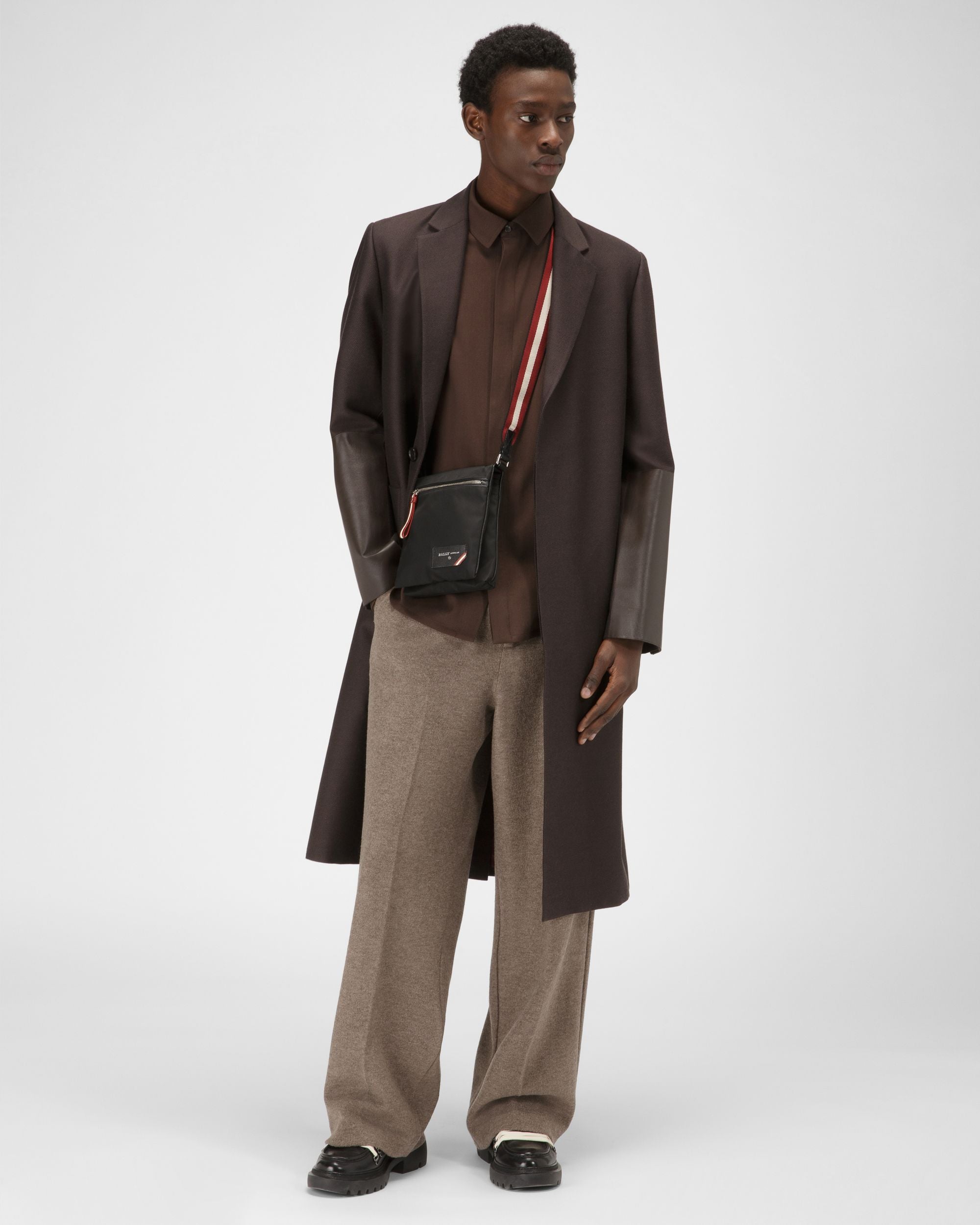 Fincher Nylon Crossbody Bag In Black - Men's - Bally - 02