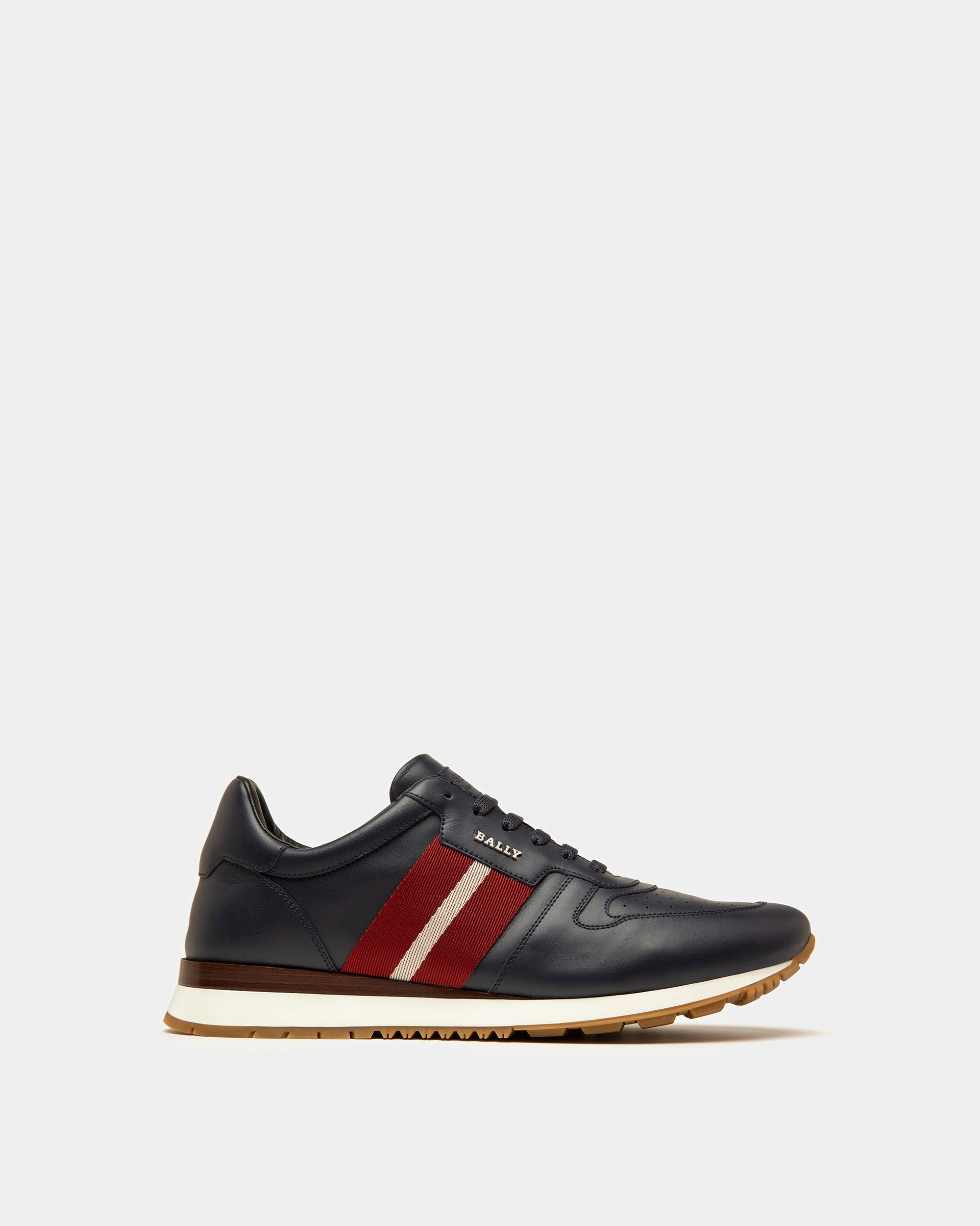 Astel Leather Sneakers In Ink - Men's - Bally - 01